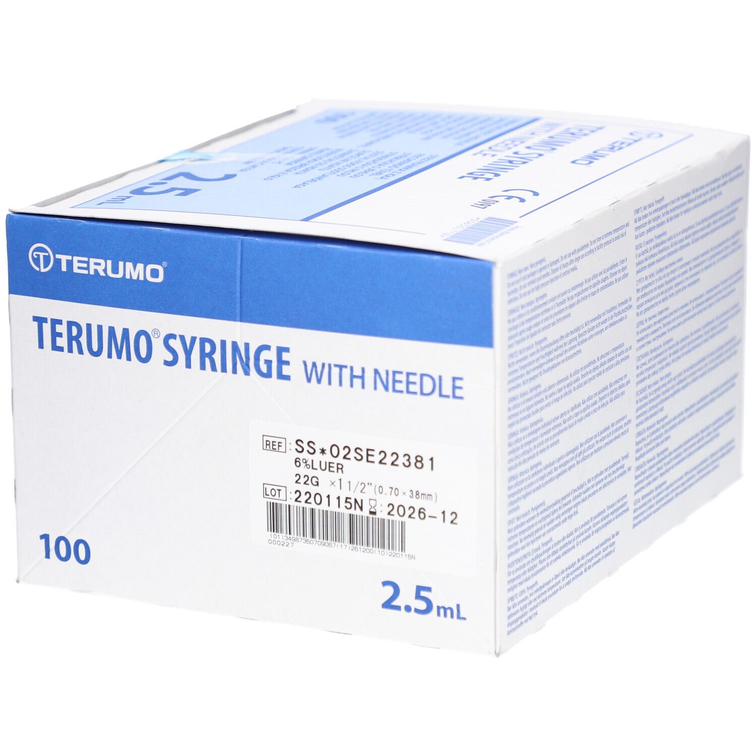 Terumo® Spritze 22G 0,70x40 mm mit Kanüle