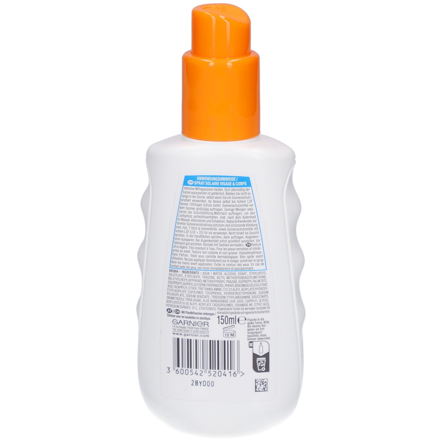 GARNIER Ambre Solaire Sensitive Expert Sonnenspray SPF50+