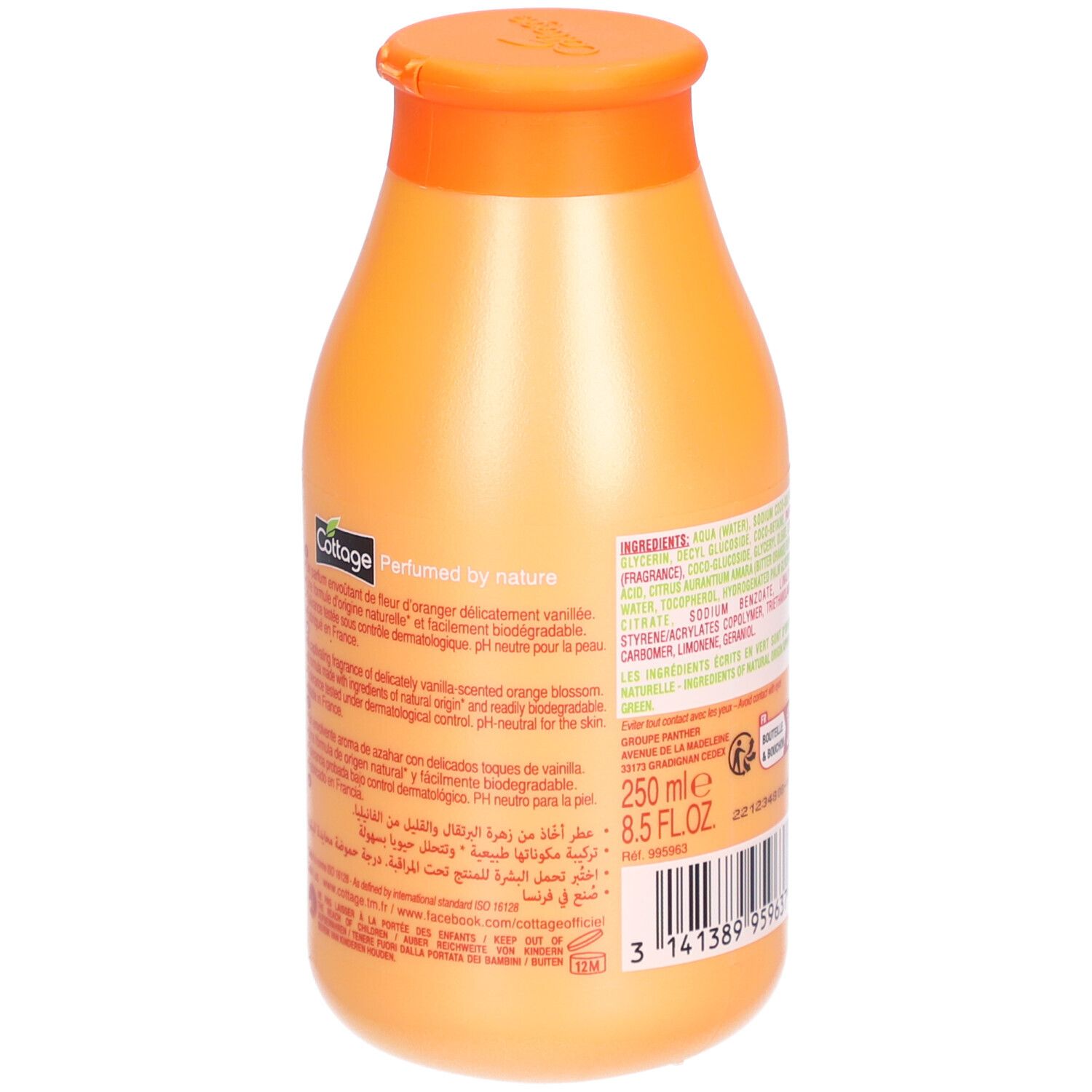 COTTAGE Feuchtigkeitsspendende Duschmilch mit Orangenblüte