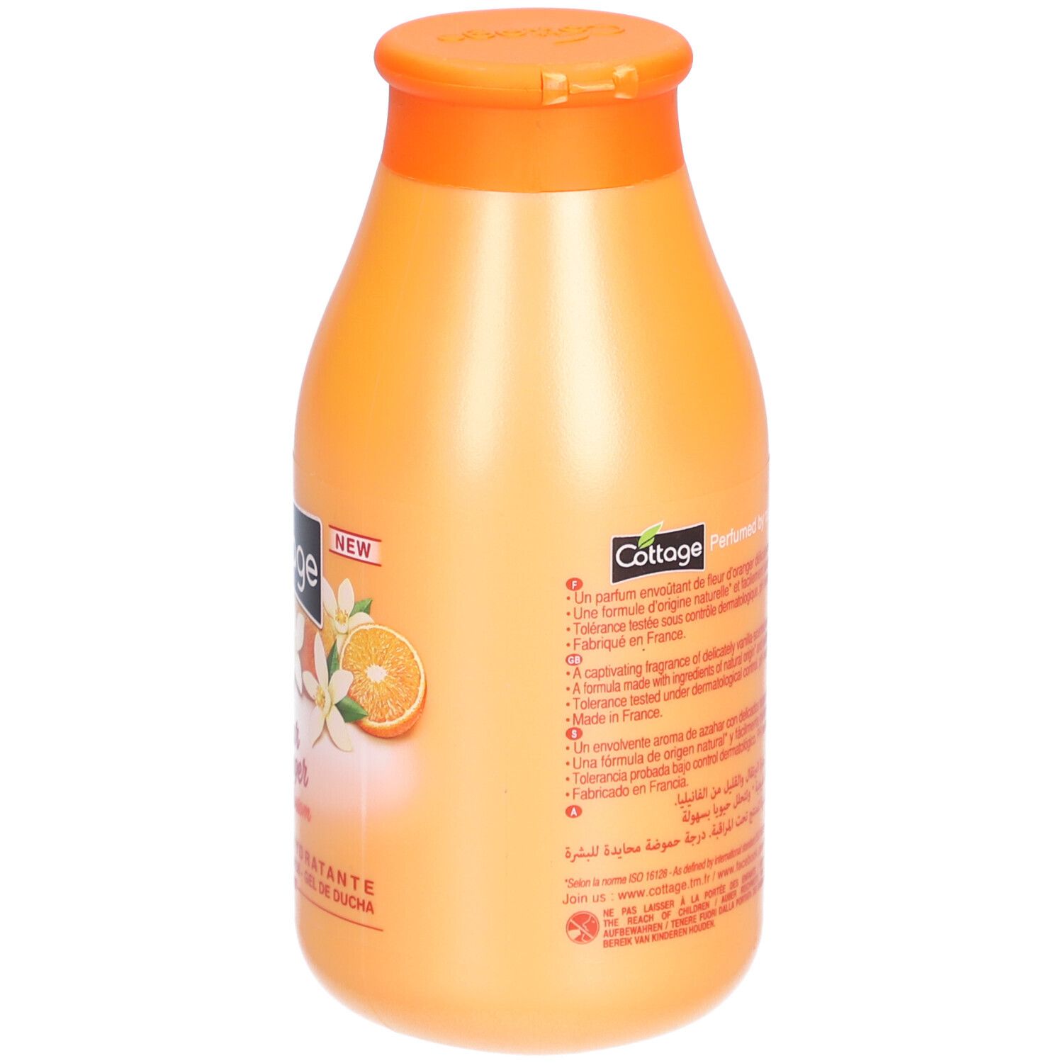 COTTAGE Feuchtigkeitsspendende Duschmilch mit Orangenblüte