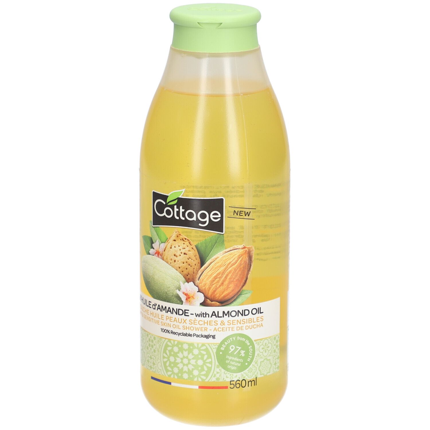 COTTAGE Öl-Dusche trockene und empfindliche Haut mit Mandelöl