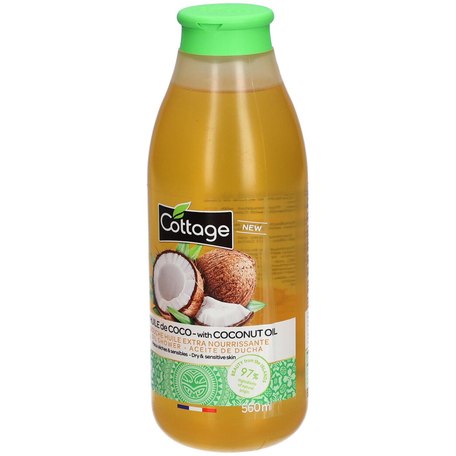 COTTAGE Douche Extra nährendes Öl mit Kokosnussöl
