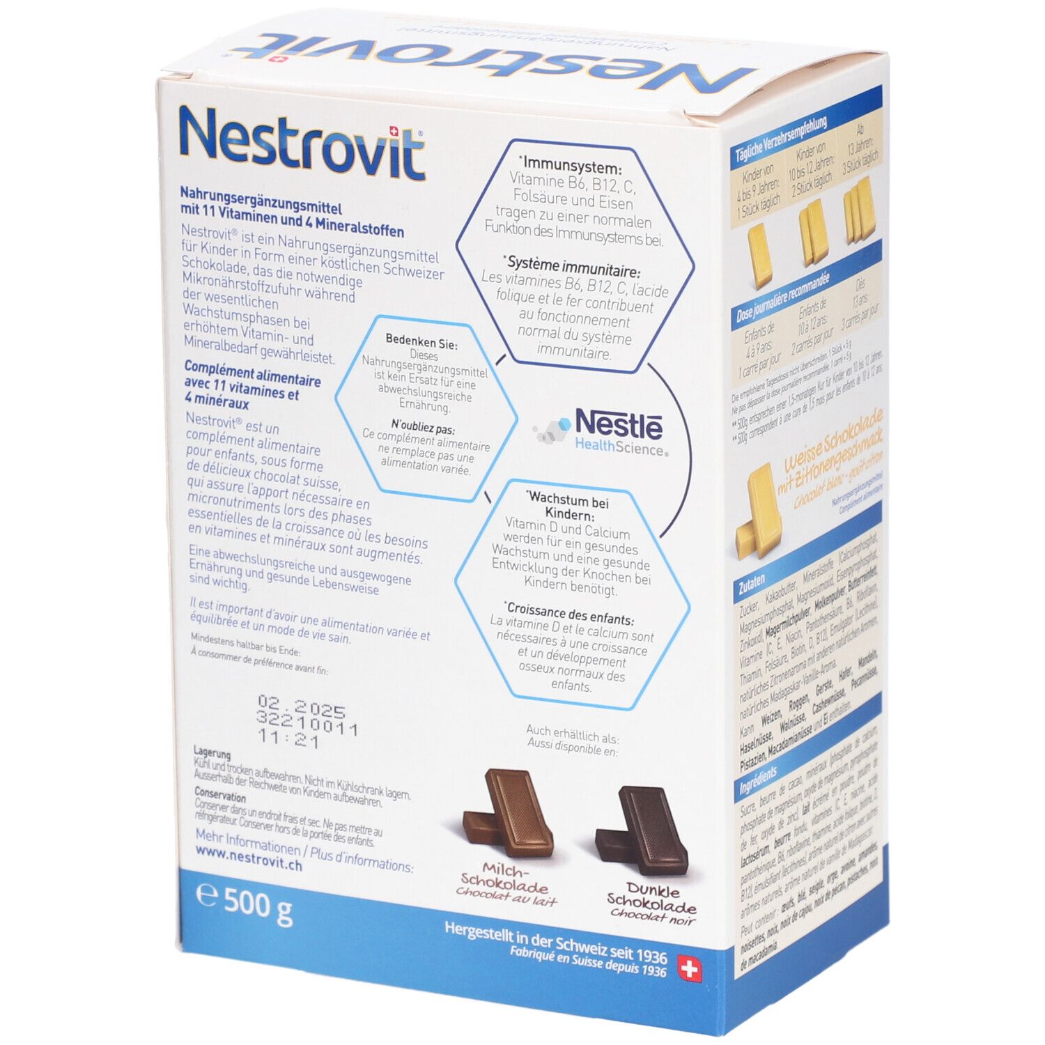 NESTROVIT® Weiße Schokolade Wachstum und Immunsystem