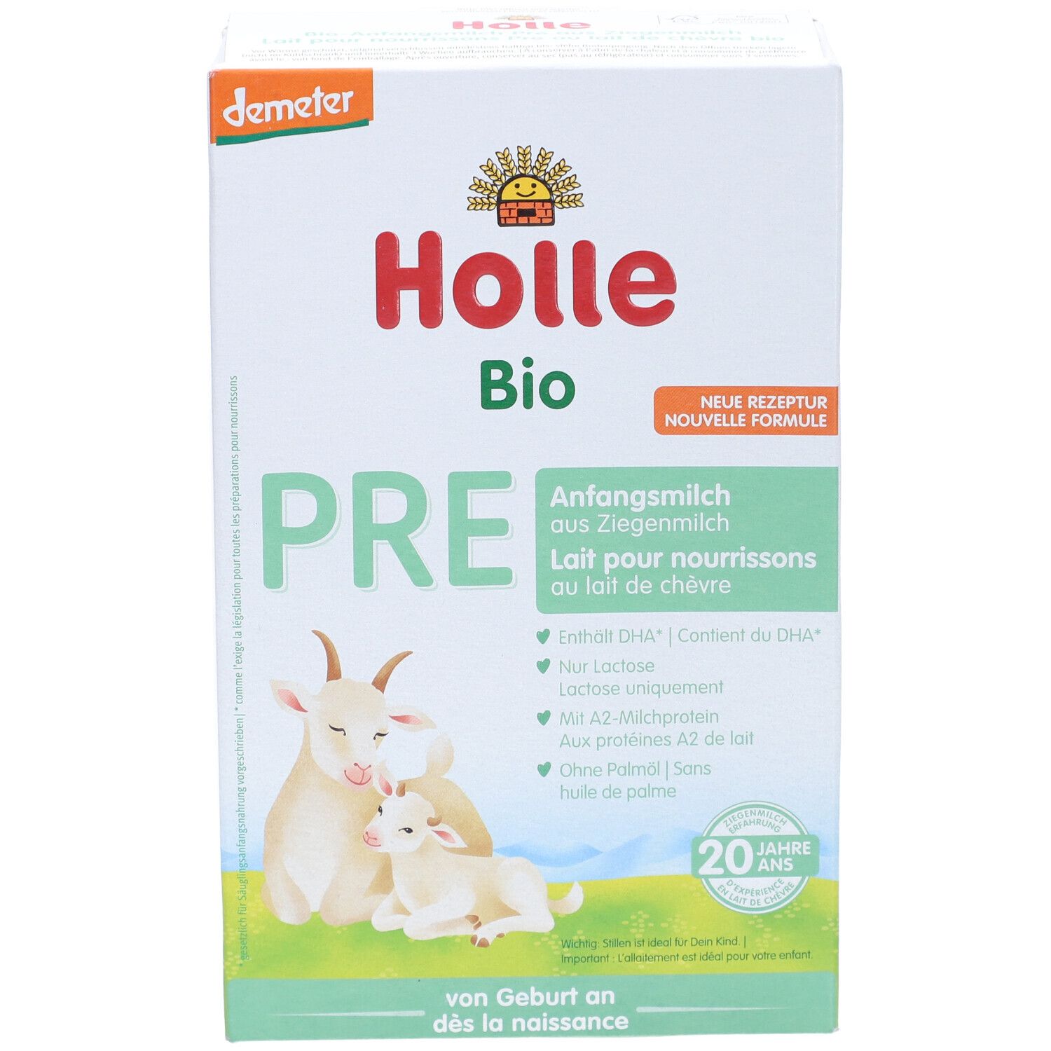 HOLLE Bio-Anfangsmilch PRE Ziegenmilch 400 g