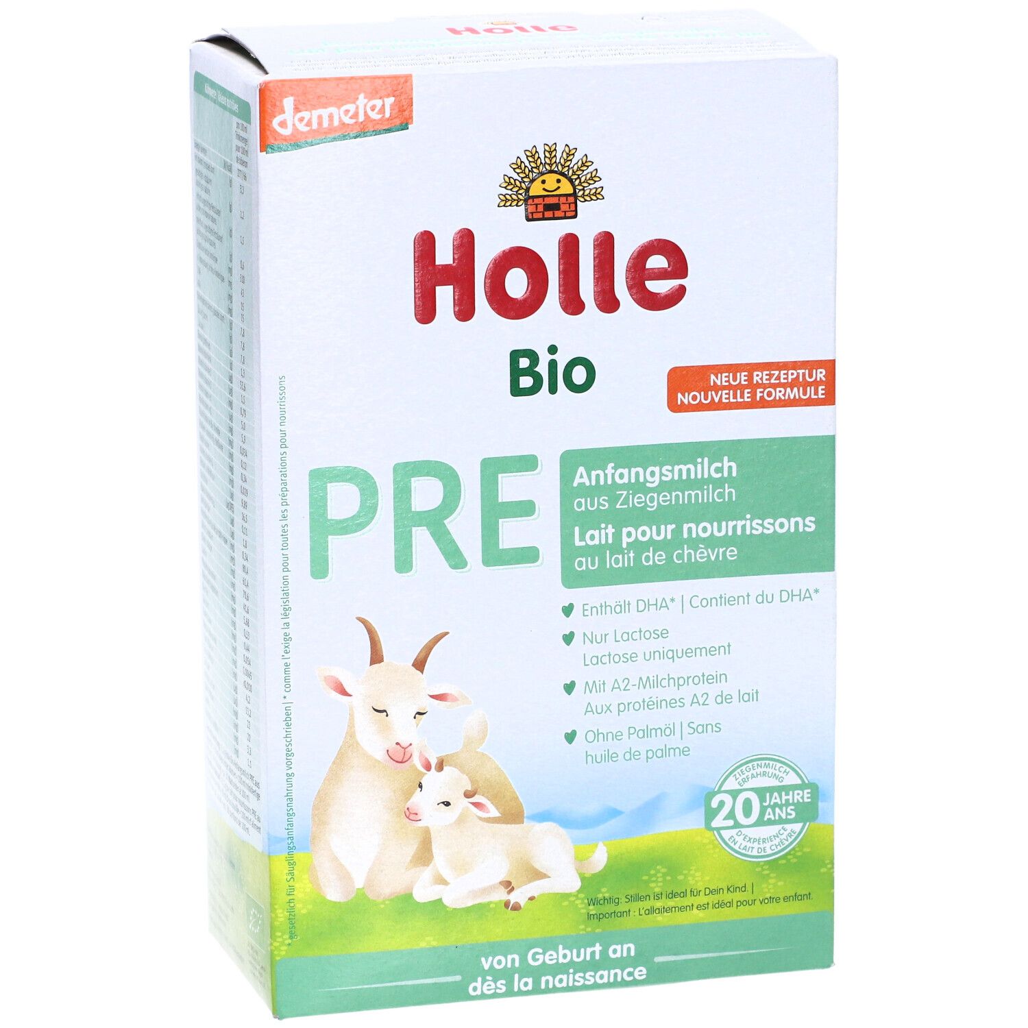 HOLLE Bio-Anfangsmilch PRE Ziegenmilch 400 g