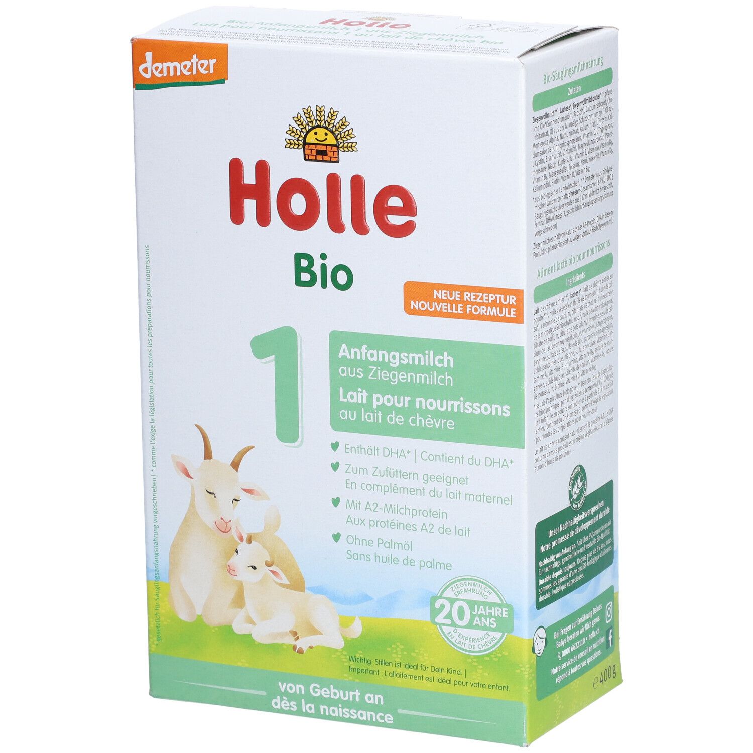 HOLLE Bio-Anfangsmilch 1 Ziegenmilch 400 g