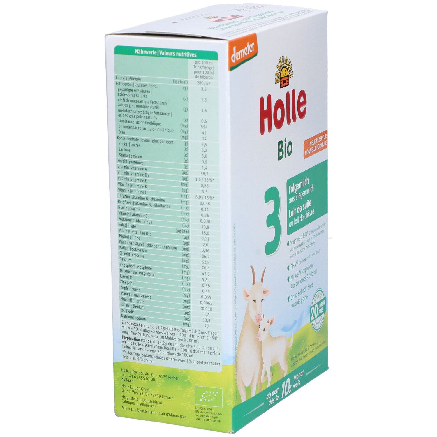 HOLLE Bio-Folgemilch 3 Ziegenmilch (n) 400 g