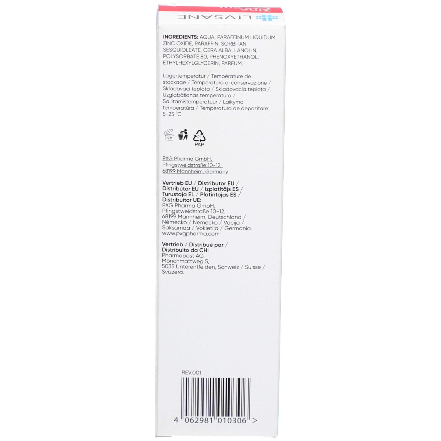 LIVSANE Zinc Cream