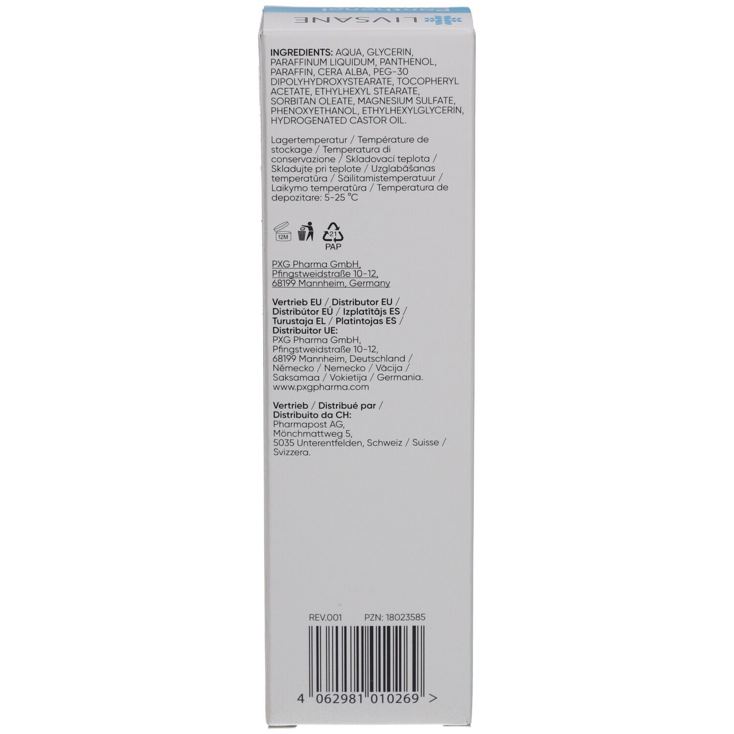 LIVSANE Panthenol-Creme 100 ml