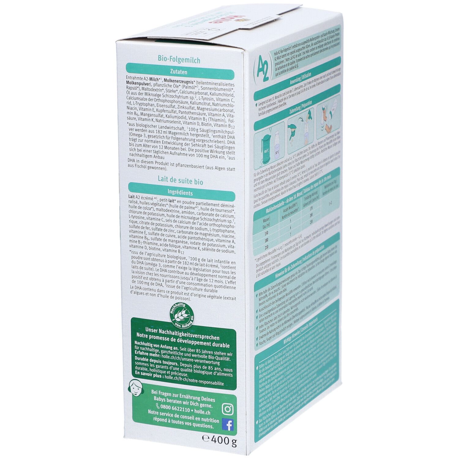 HOLLE A2 Bio-Folgemilch 3 (neu)