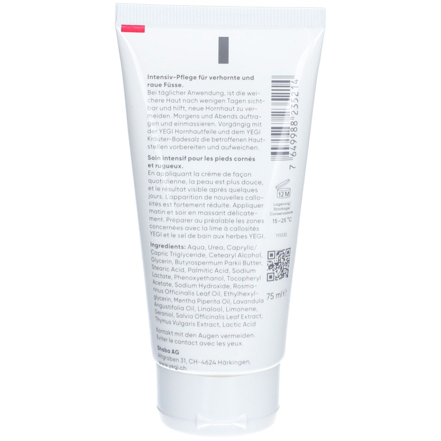 YEGI Anti-Schwielen-Creme Urea Forte