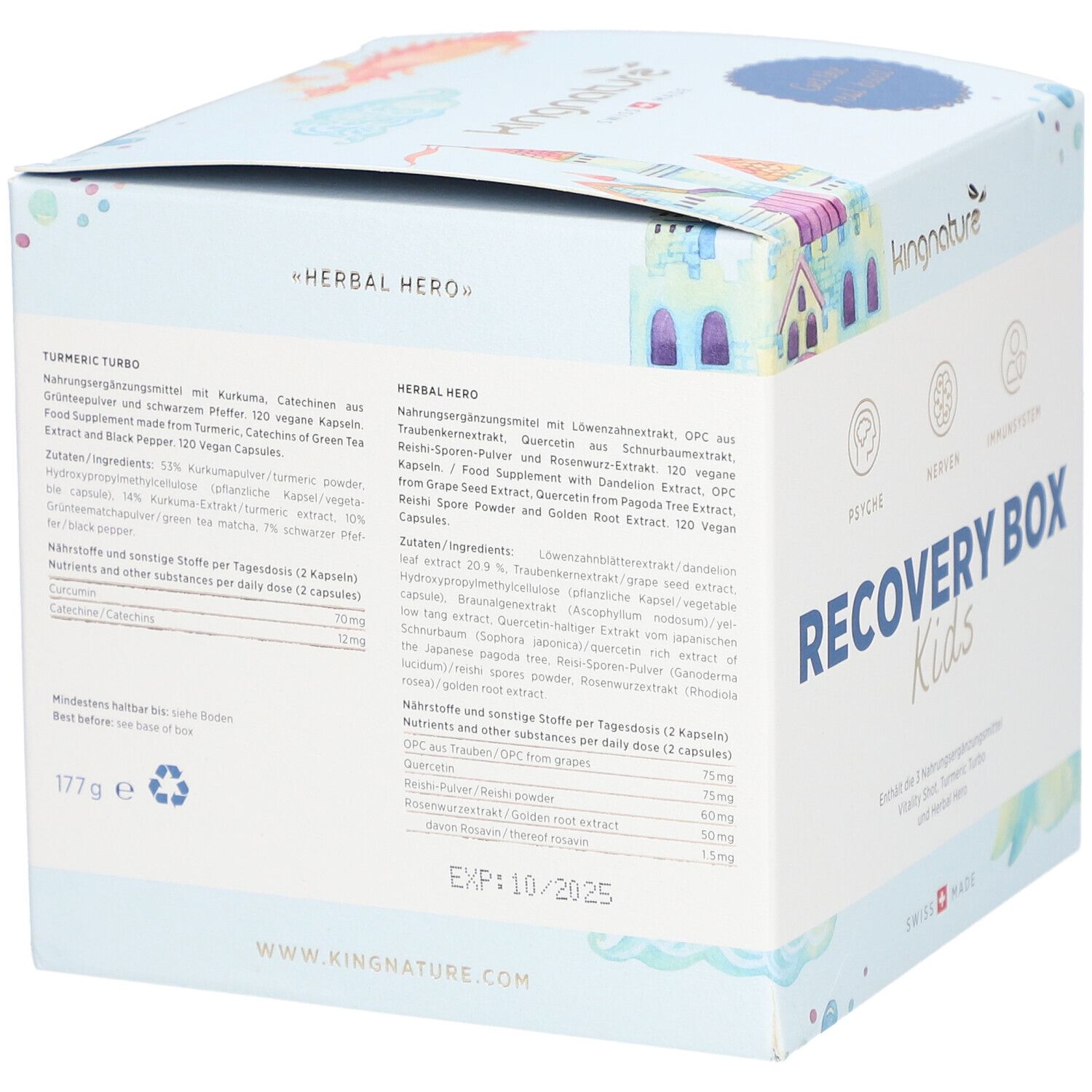 KINGNATURE Recovery Box Kids