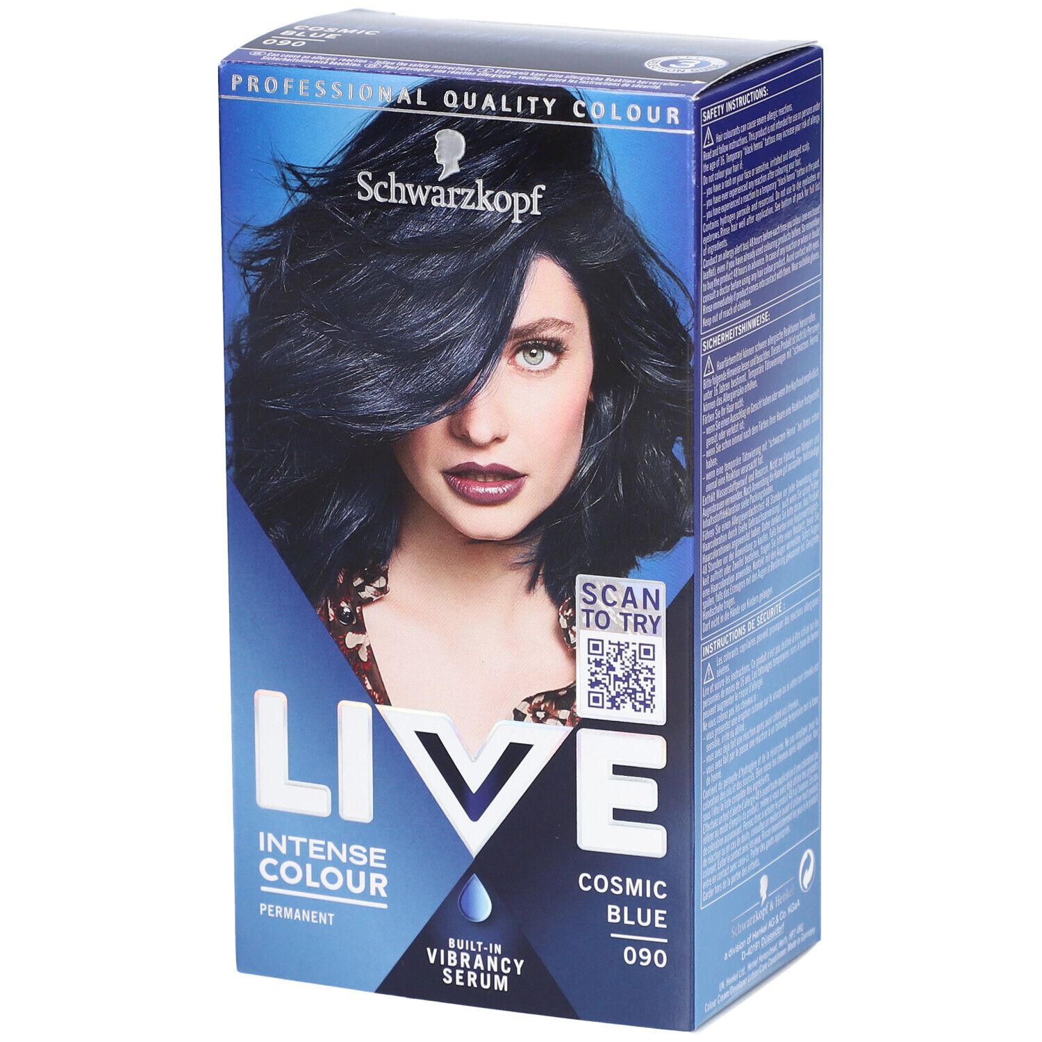 LIVE Intense Color Gel 090 Cosmic Blue