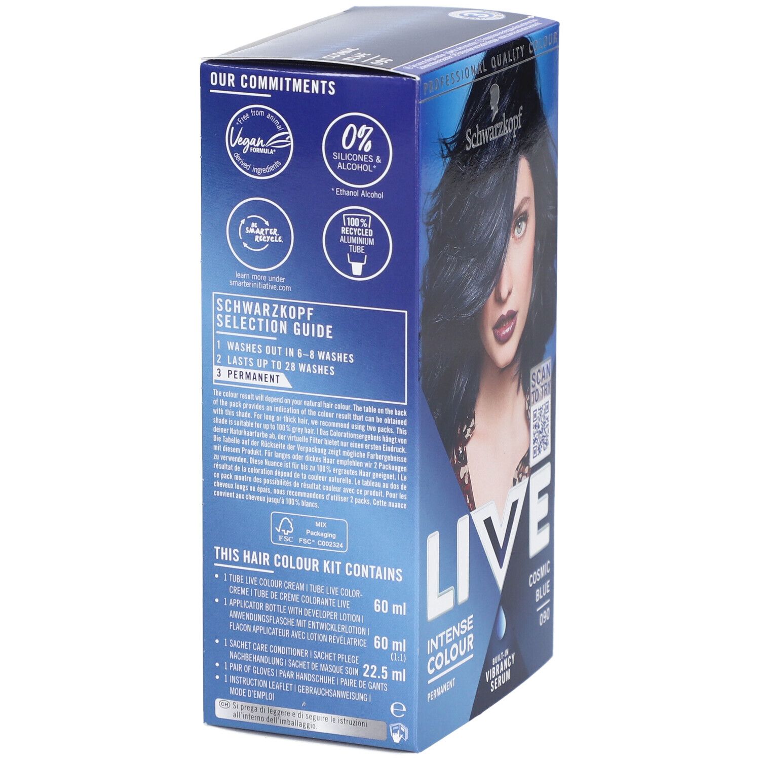 LIVE Intense Color Gel 090 Cosmic Blue