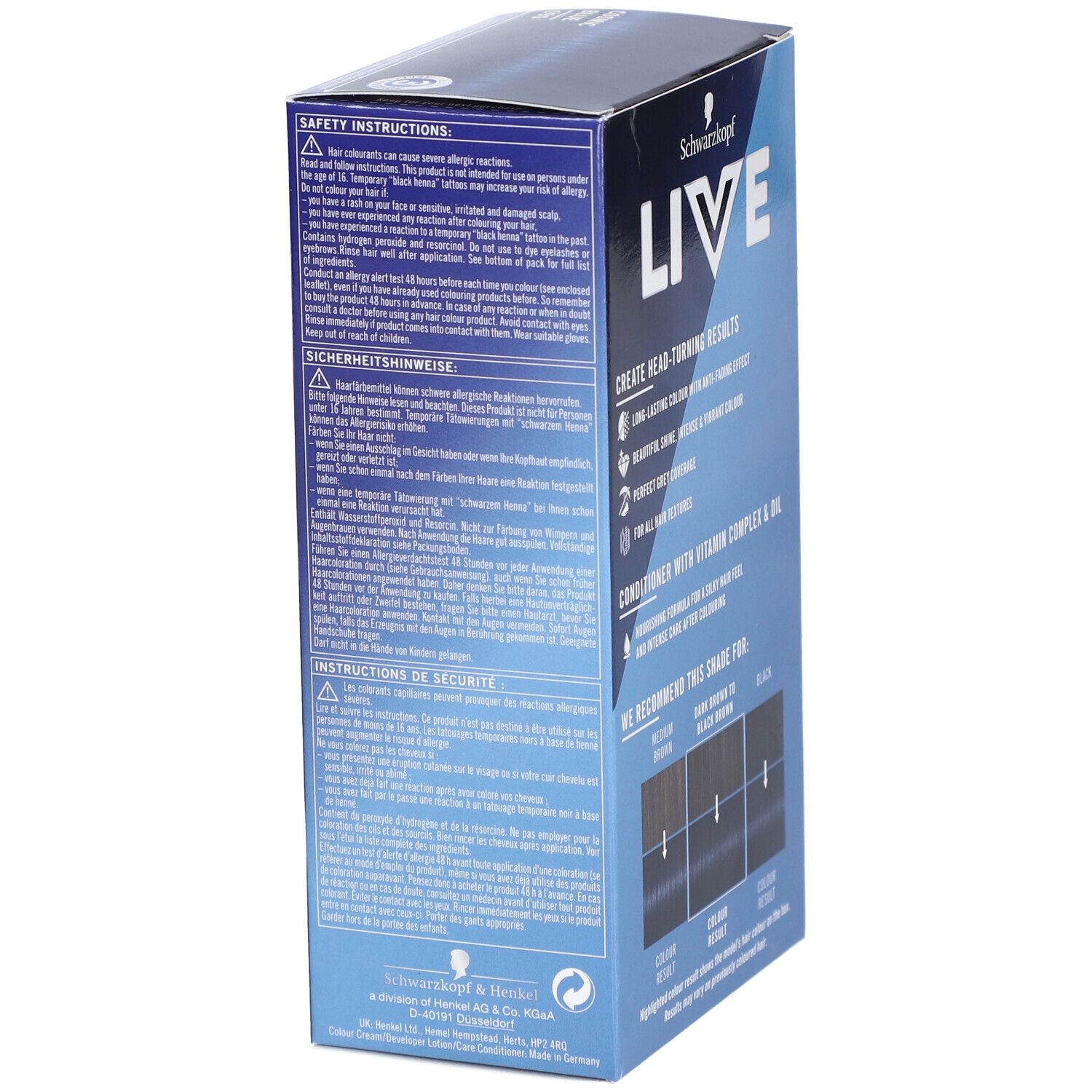 LIVE Intense Color Gel 090 Cosmic Blue