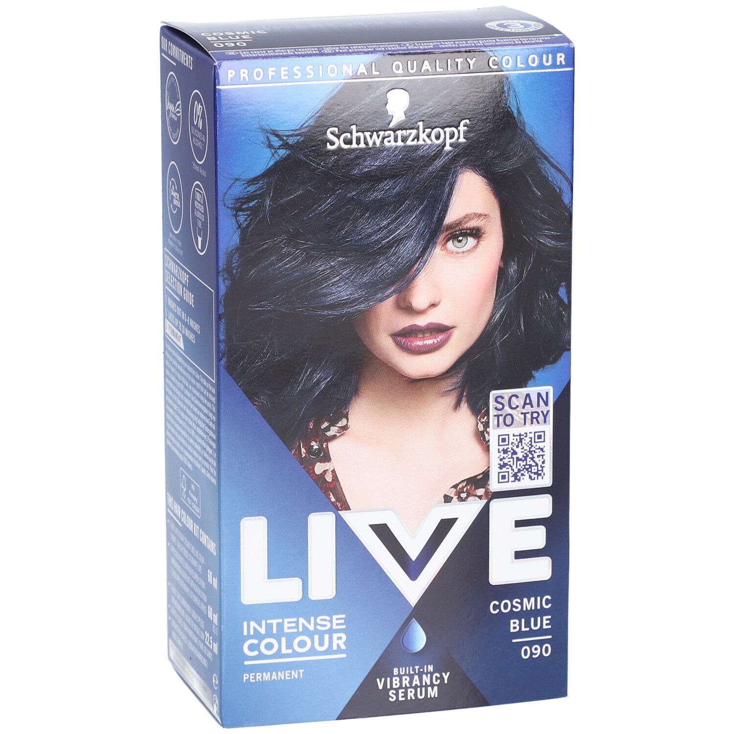 LIVE Intense Color Gel 090 Cosmic Blue