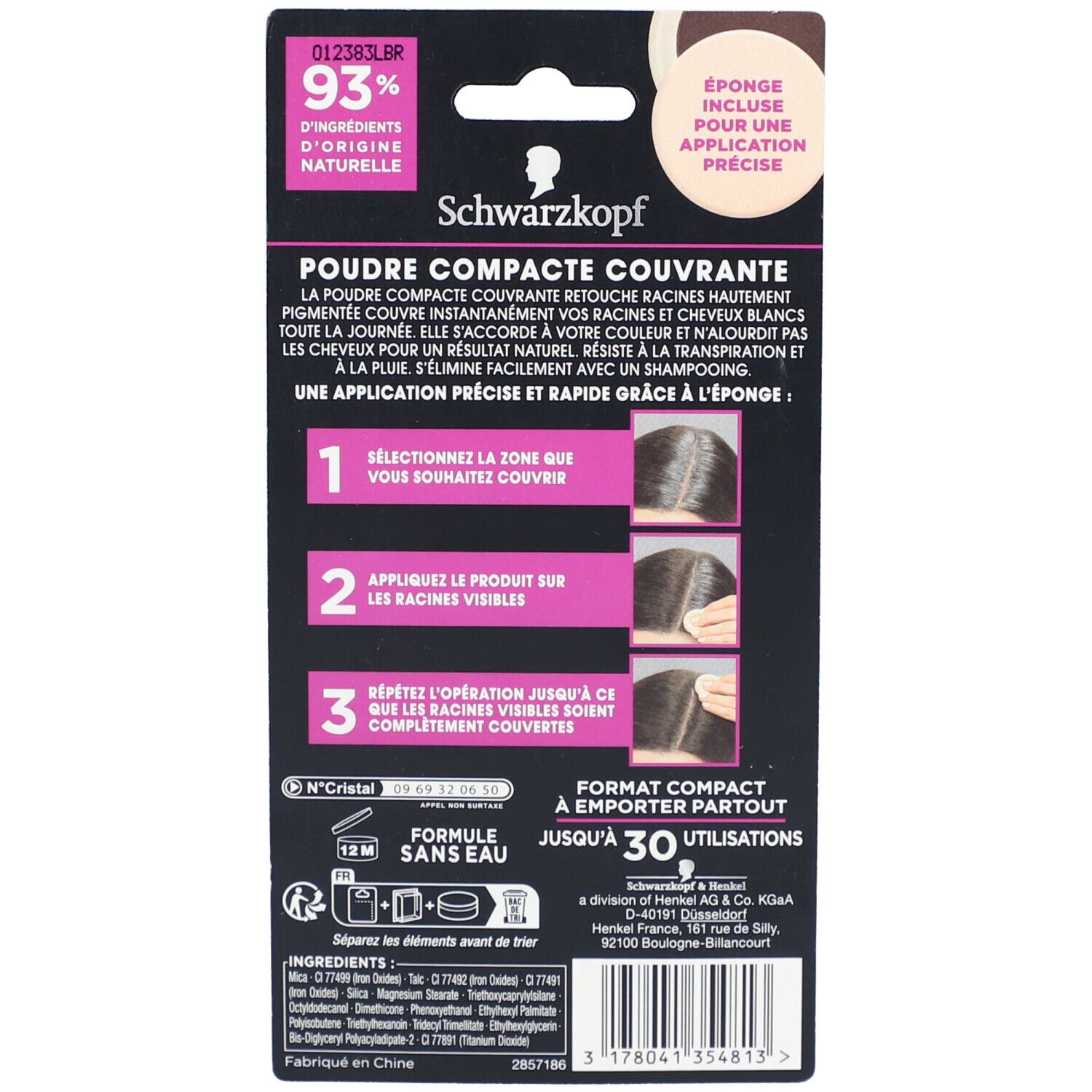 SCHWARZKOPF Retouche Racines Châtain