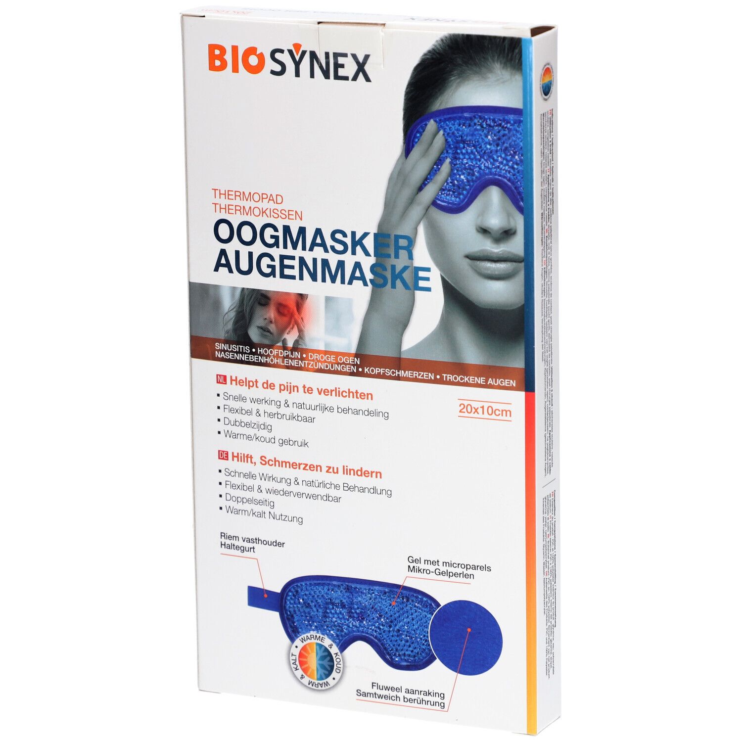 BIOSYNEX Kalt Warm Kompresse Augenmaske