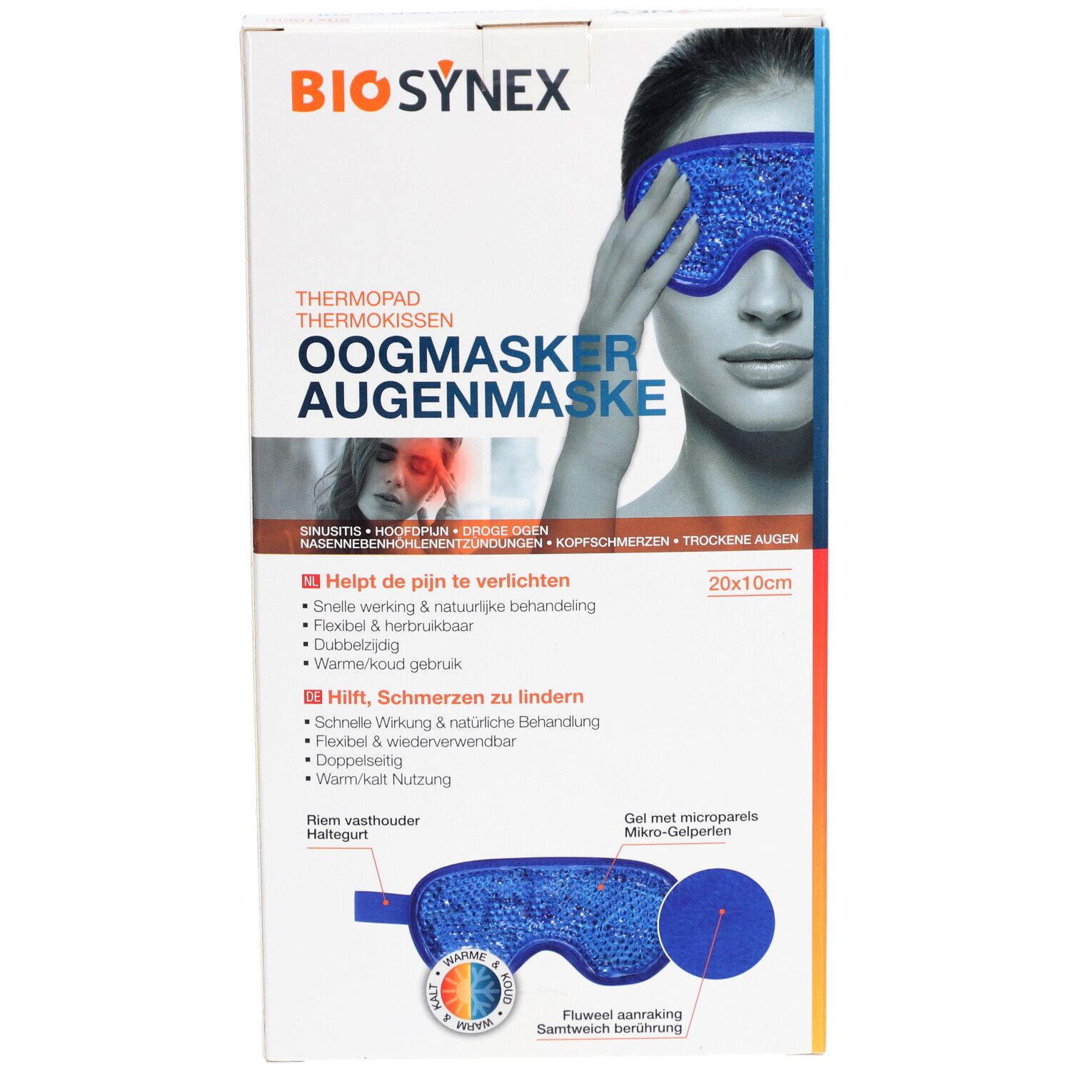 BIOSYNEX Kalt Warm Kompresse Augenmaske