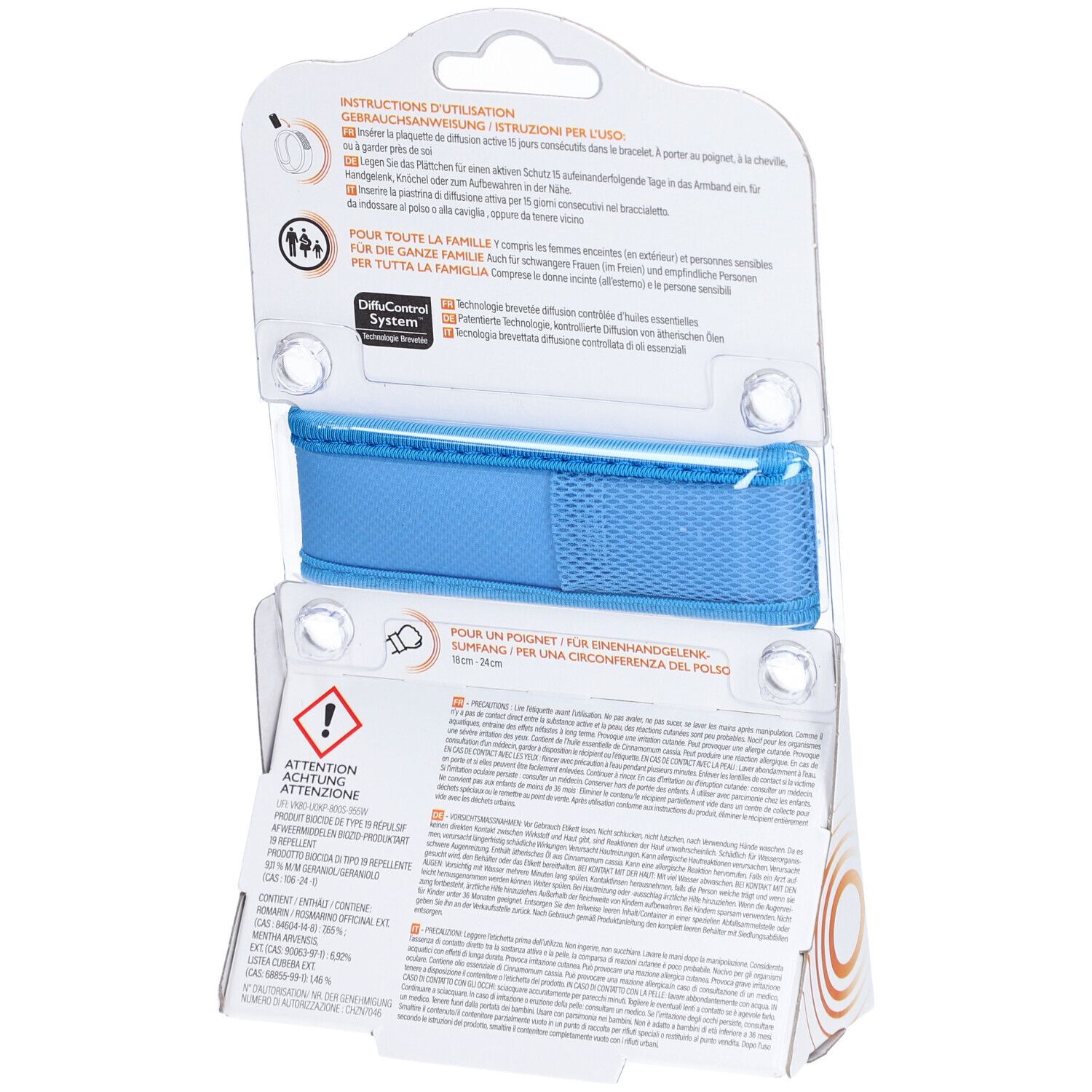 PARAKITO Armband Erwachsene blau