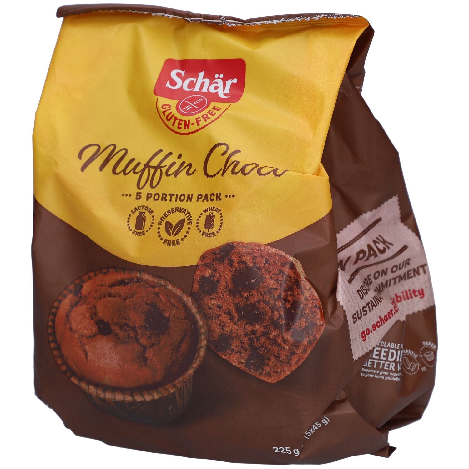 Schär Glutenfreier Vollkornmuffin mit Schokolade