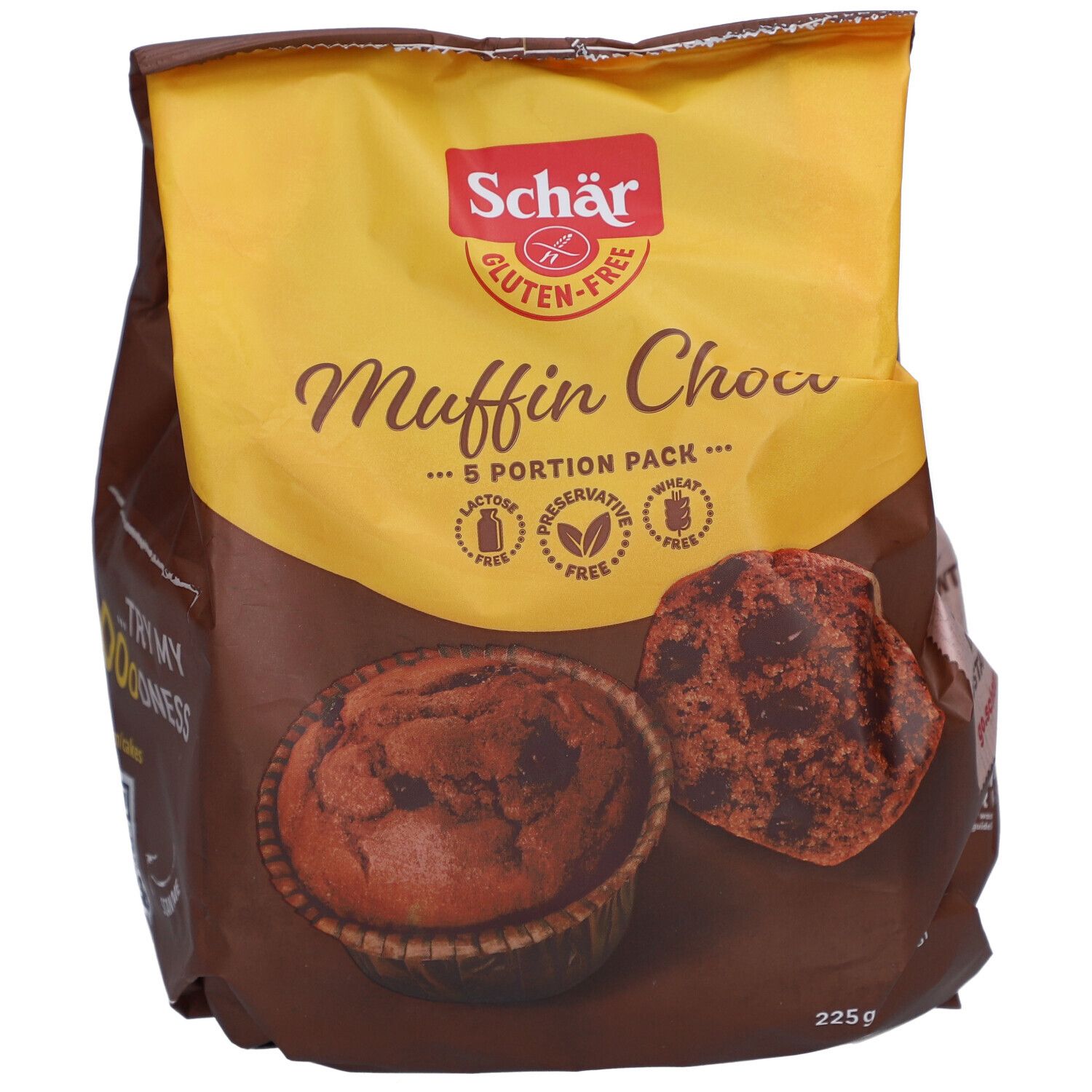 Schär Glutenfreier Vollkornmuffin mit Schokolade