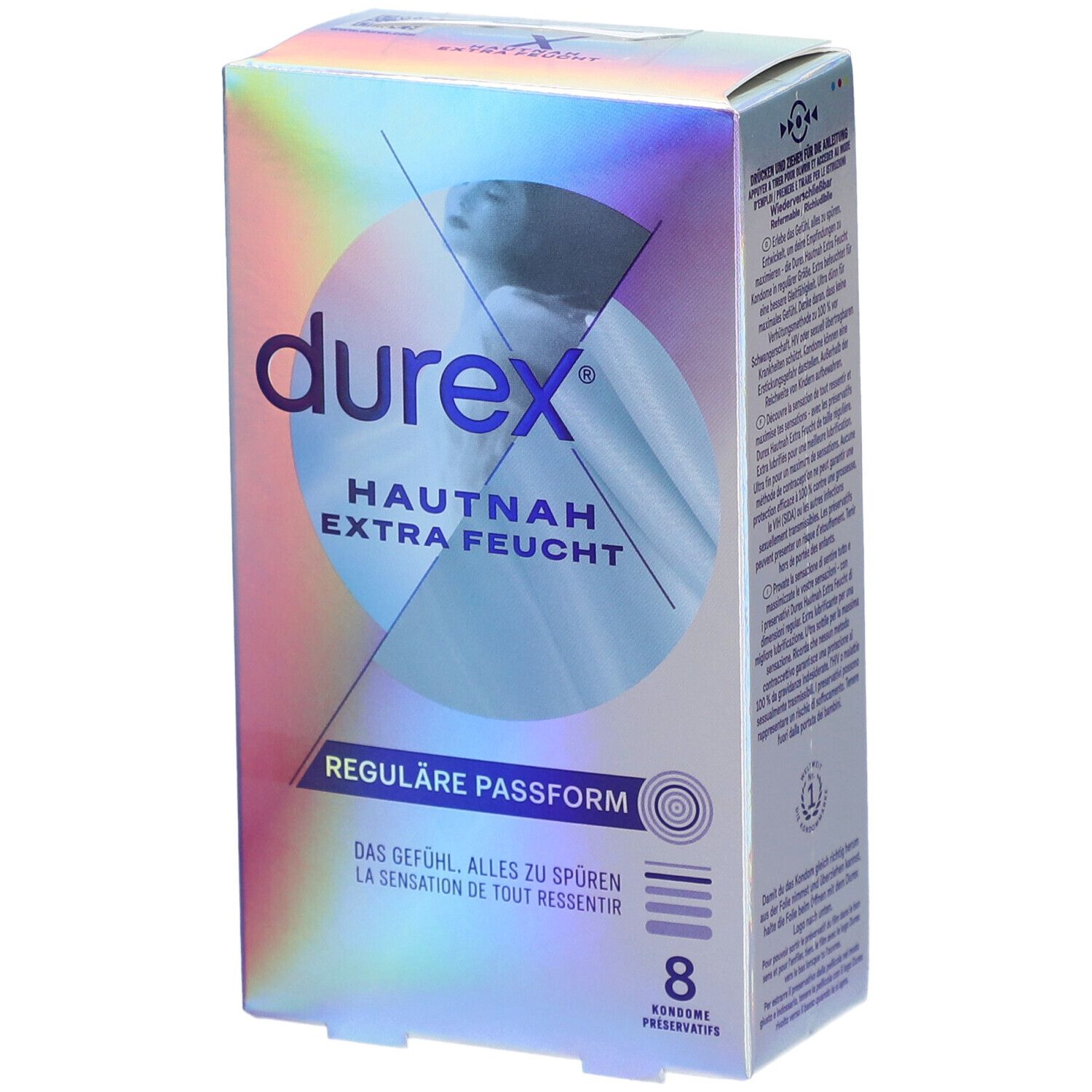 DUREX Hautnah Präservativ extra feucht 8 Stk