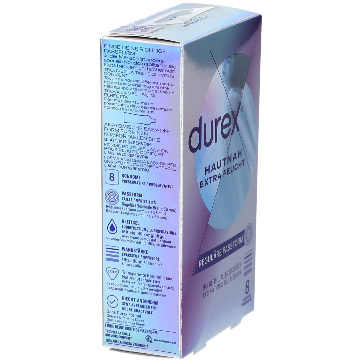 DUREX Hautnah Präservativ extra feucht 8 Stk