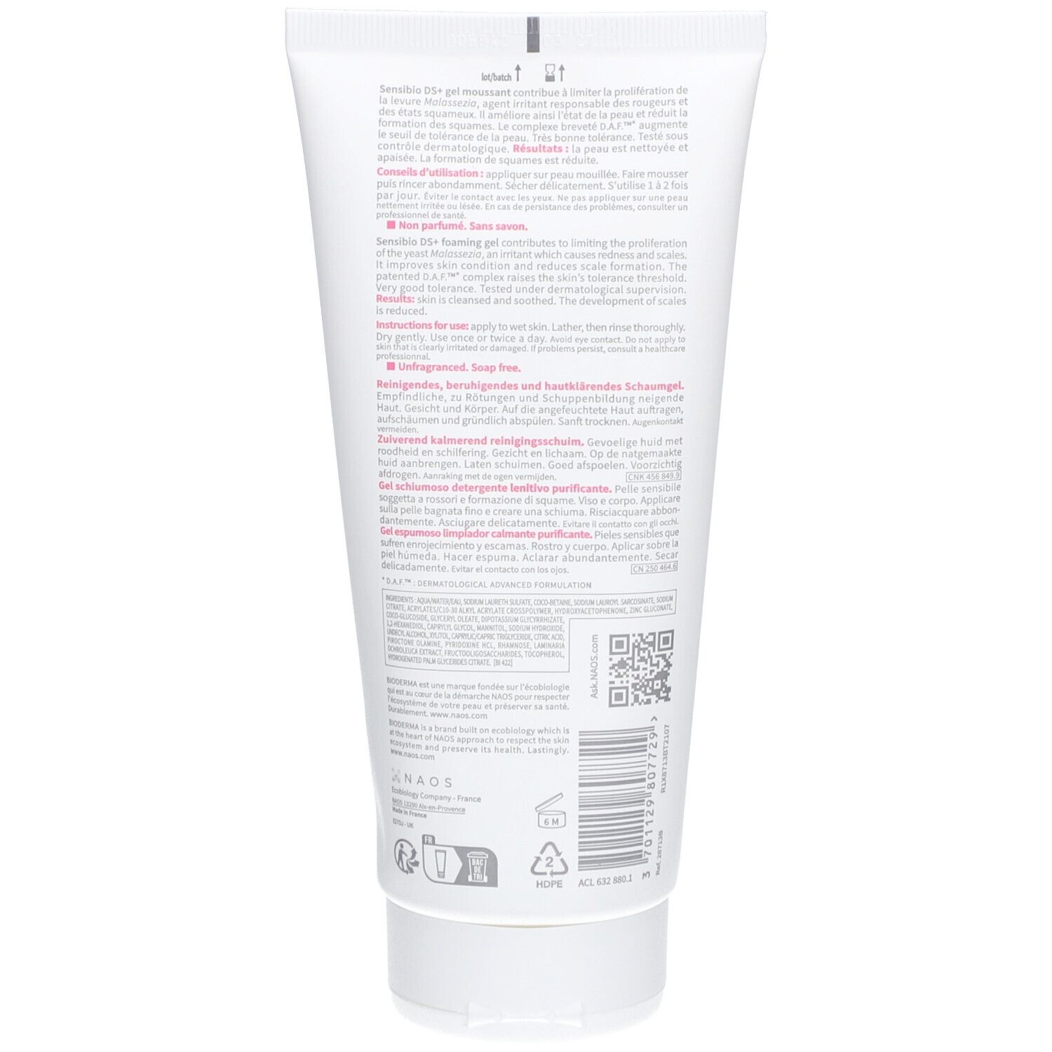 Bioderma Sensibio DS+ Schäumendes Reinigungsgel Beruhigend Sanitisierend