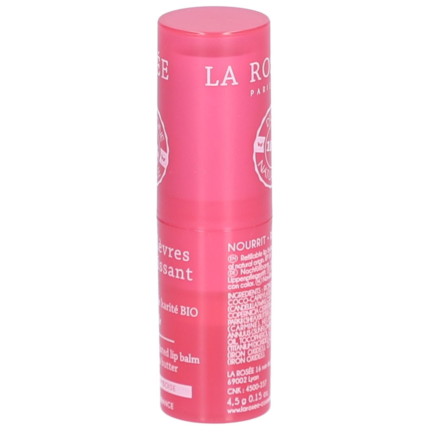 LA ROSÉE Stick lèvres nourrissant teinté rechargeable