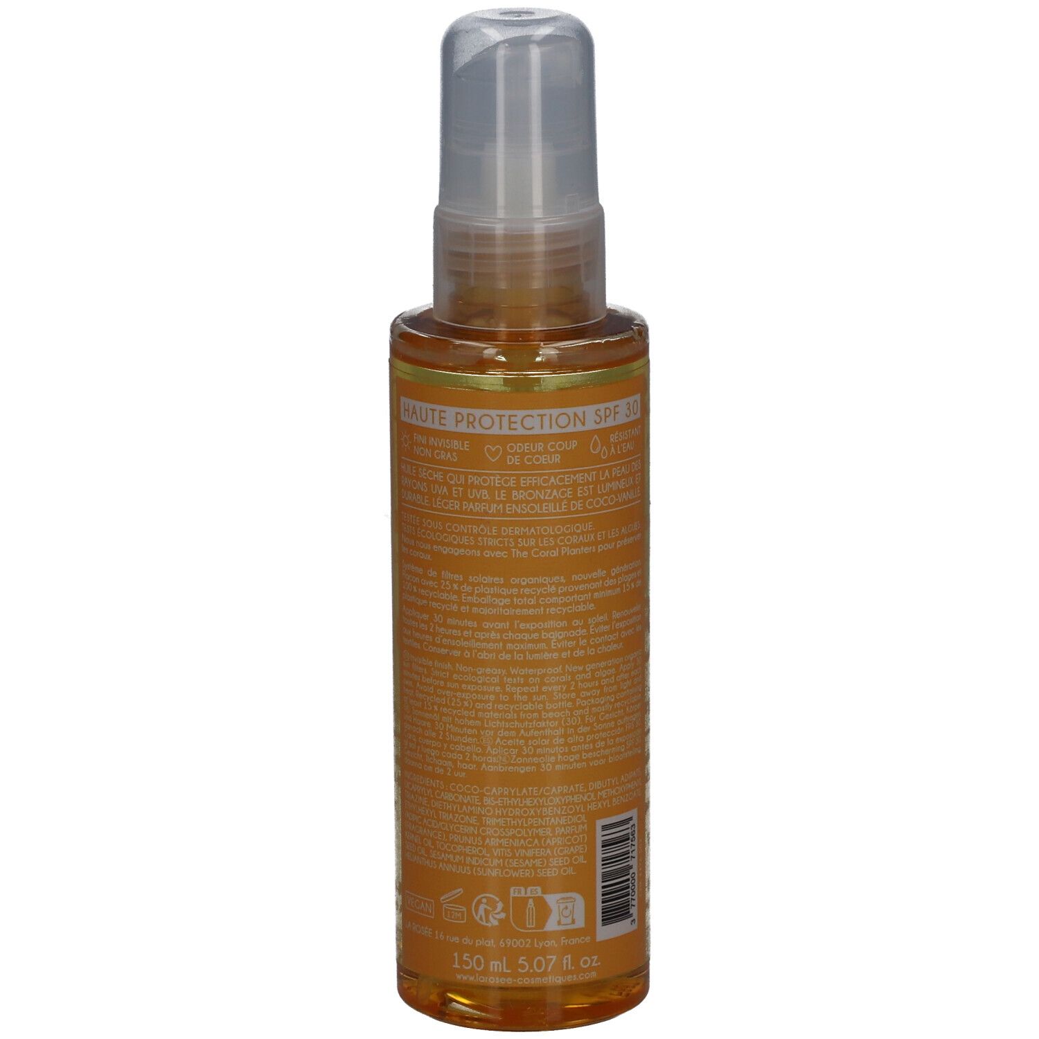 LA ROSÉE Huile solaire SPF 30
