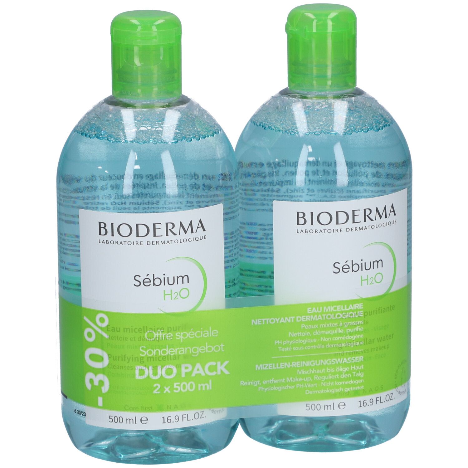 BIODERMA Sébium H2O Mizellenwasser Reinigender Make-up Entferner Duo-Pack