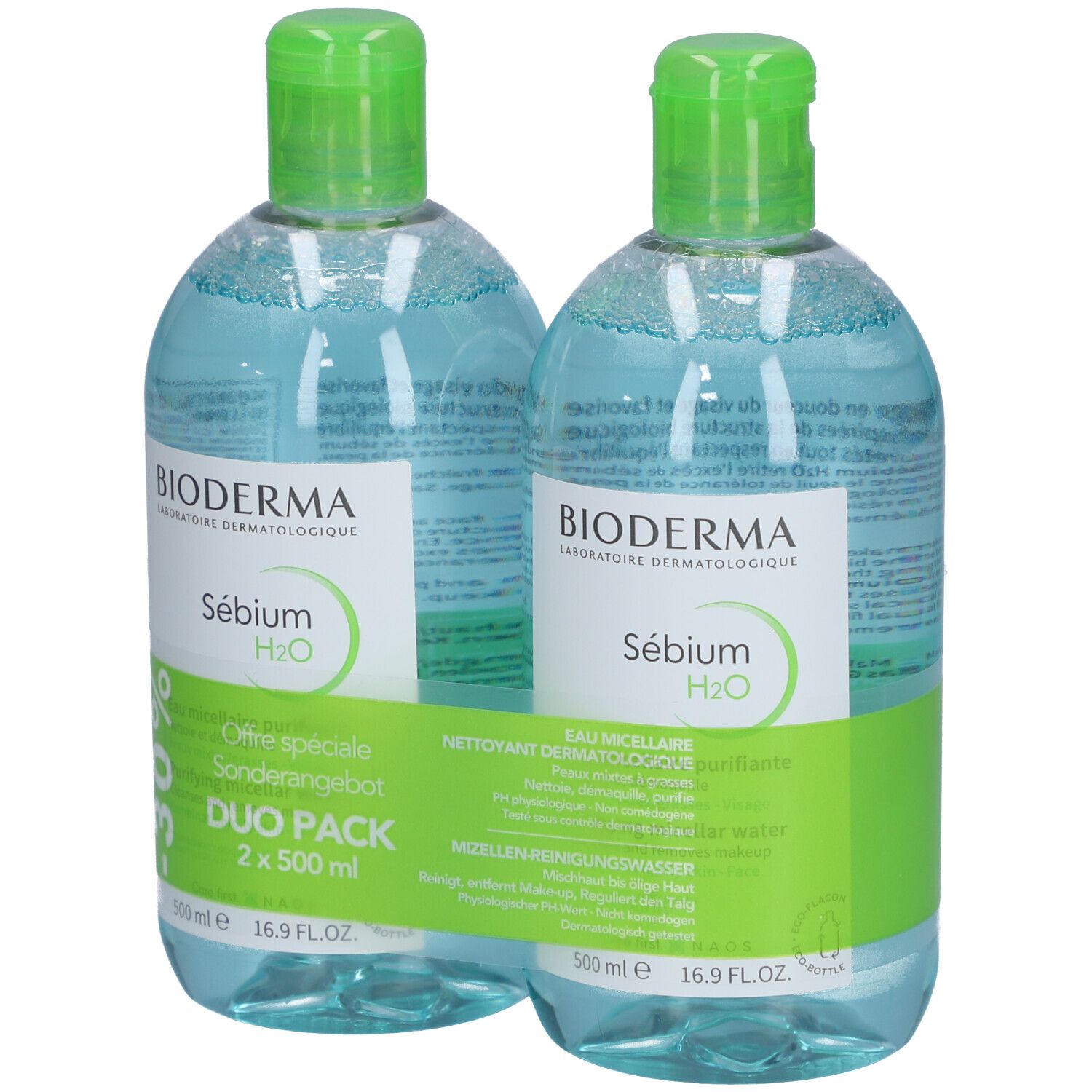 BIODERMA Sébium H2O Mizellenwasser Reinigender Make-up Entferner Duo-Pack