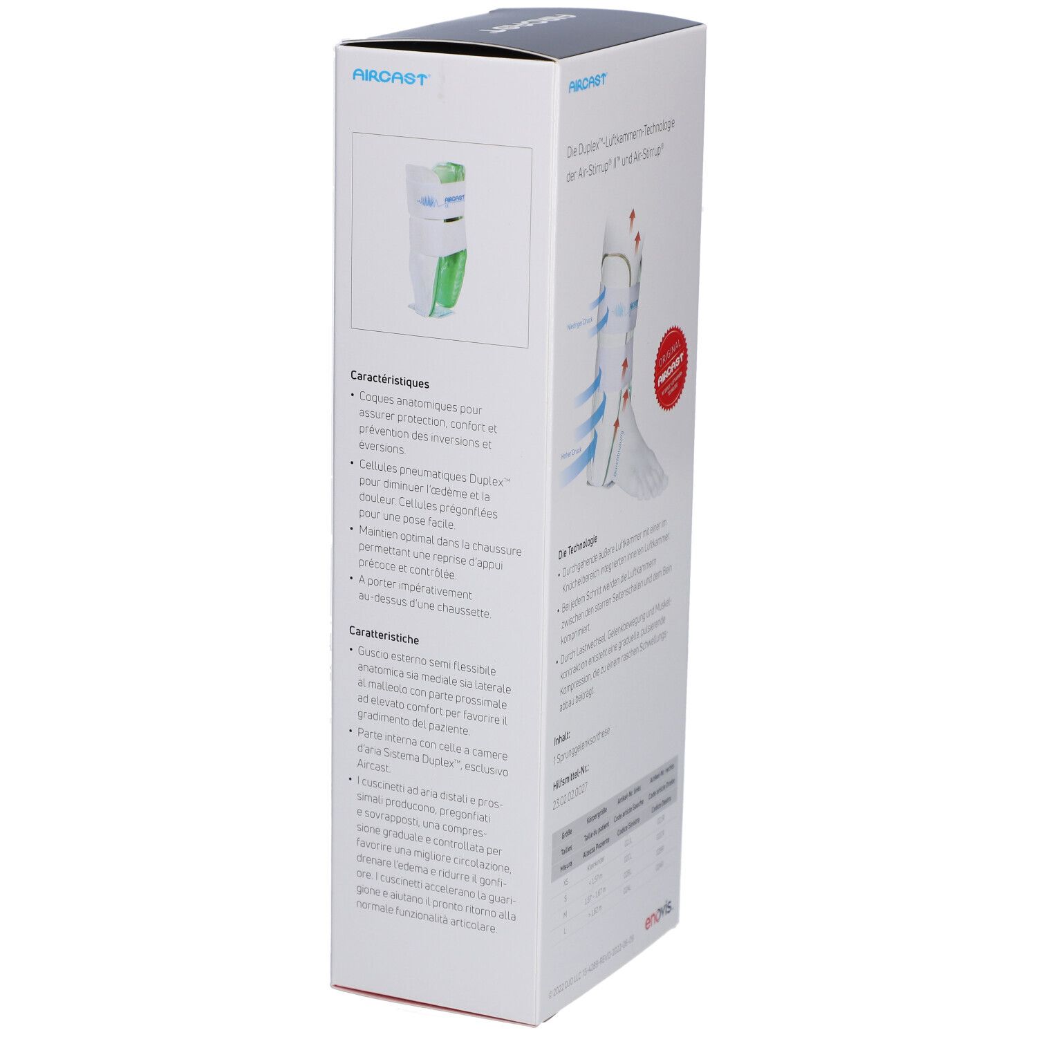 AIRCAST Air-Stirrup Orthèse de la cheville L Droite (Pointure 42-46)
