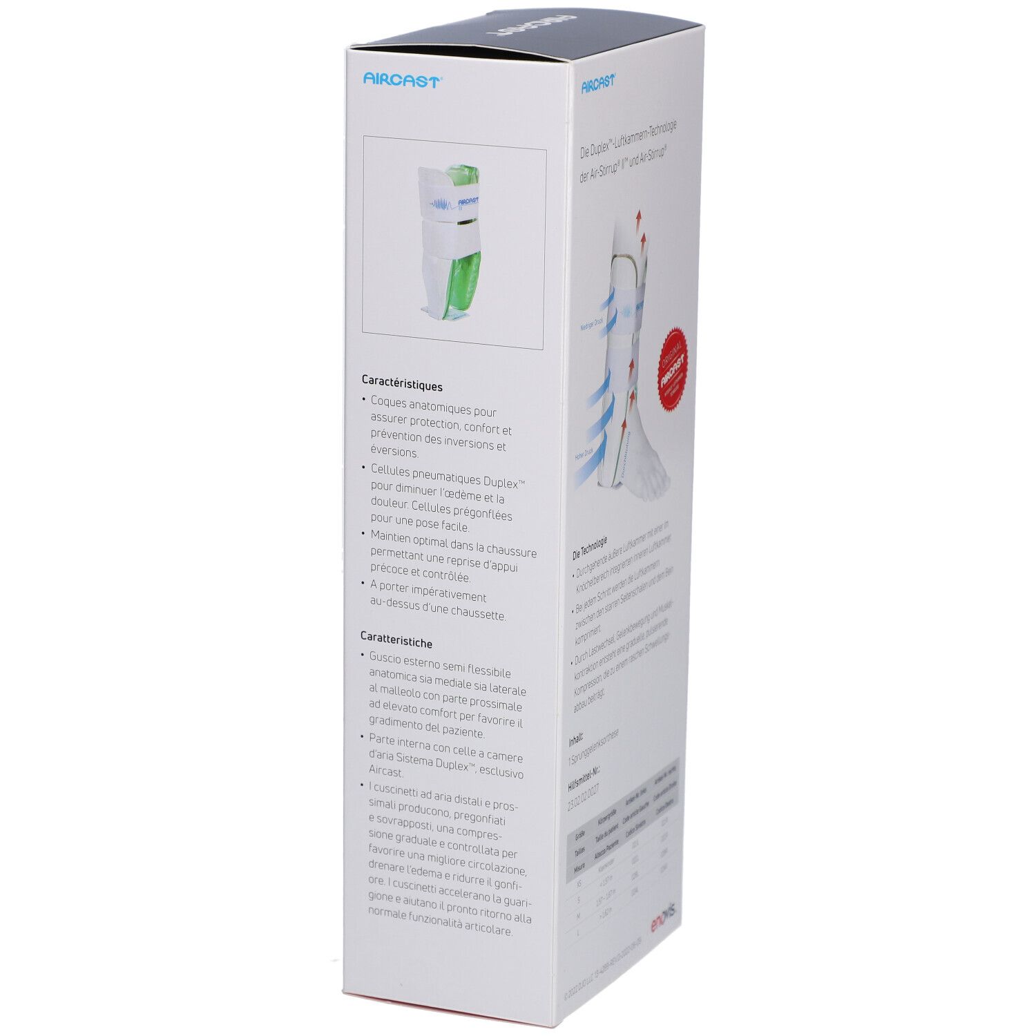 AIRCAST Air-Stirrup Knöchelorthese M Links (Größe 37-42)