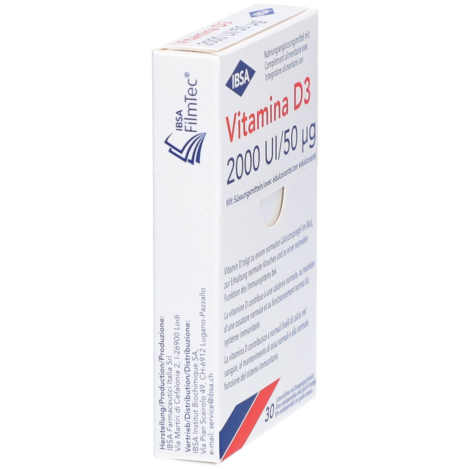IBSA Vitamina D3 2000 I.U. film à fondre