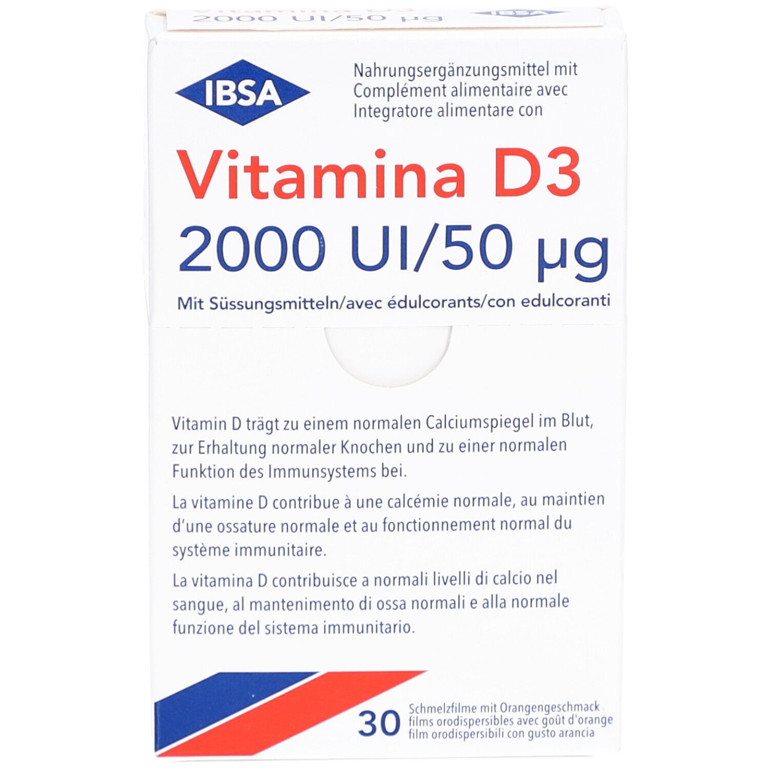 IBSA Vitamina D3 2000 I.U. film à fondre