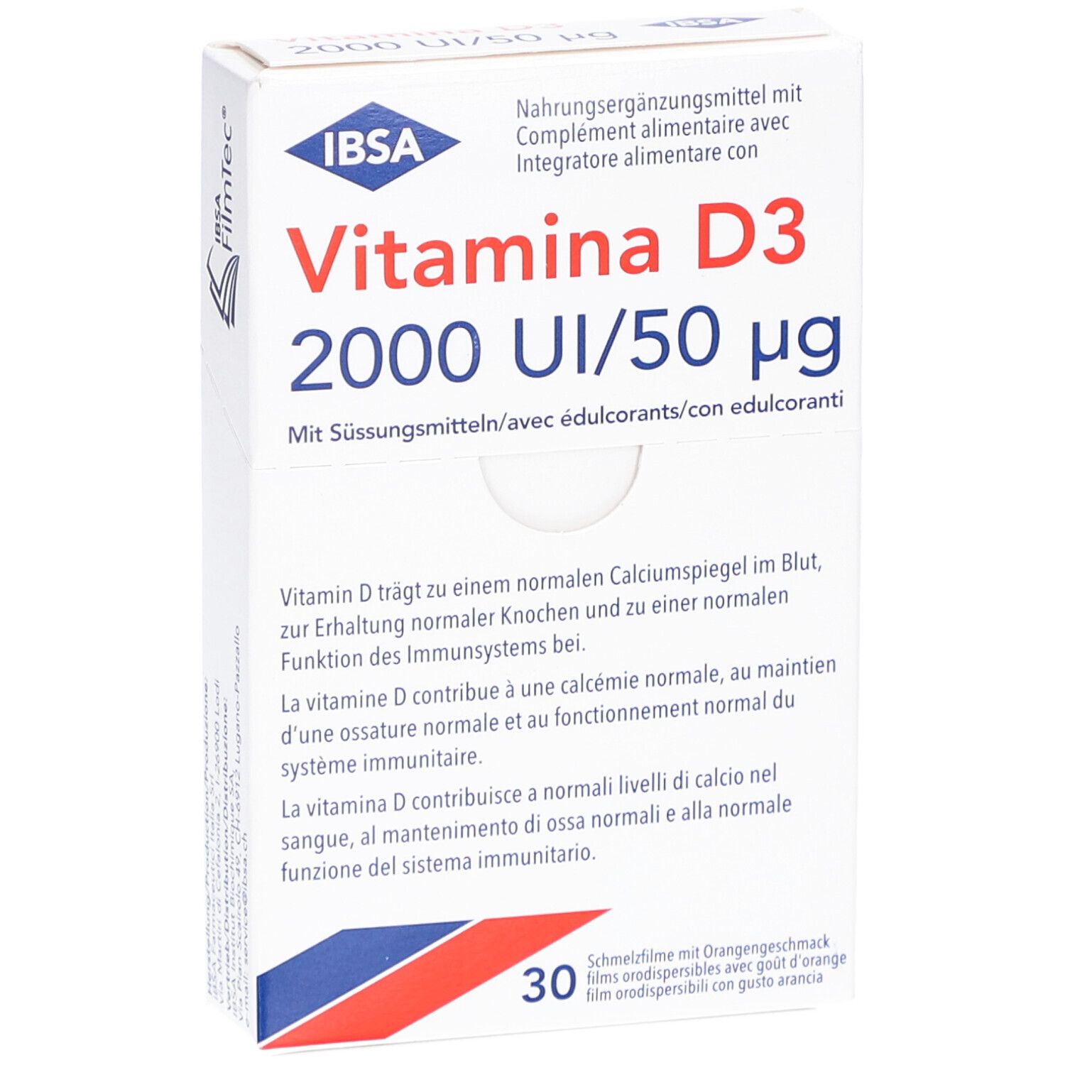 IBSA Vitamina D3 2000 I.U. film à fondre