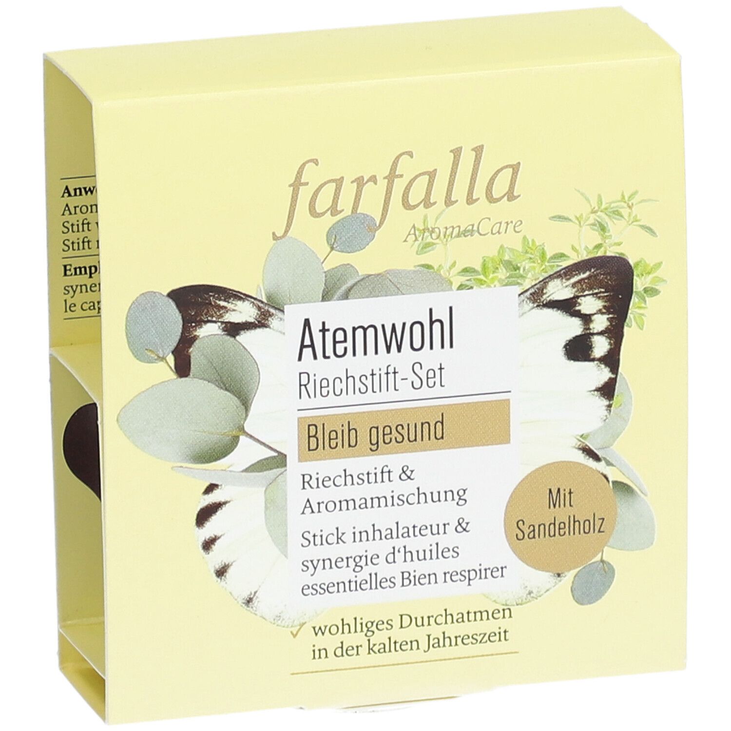 FARFALLA Riechstift Set Atemwohl