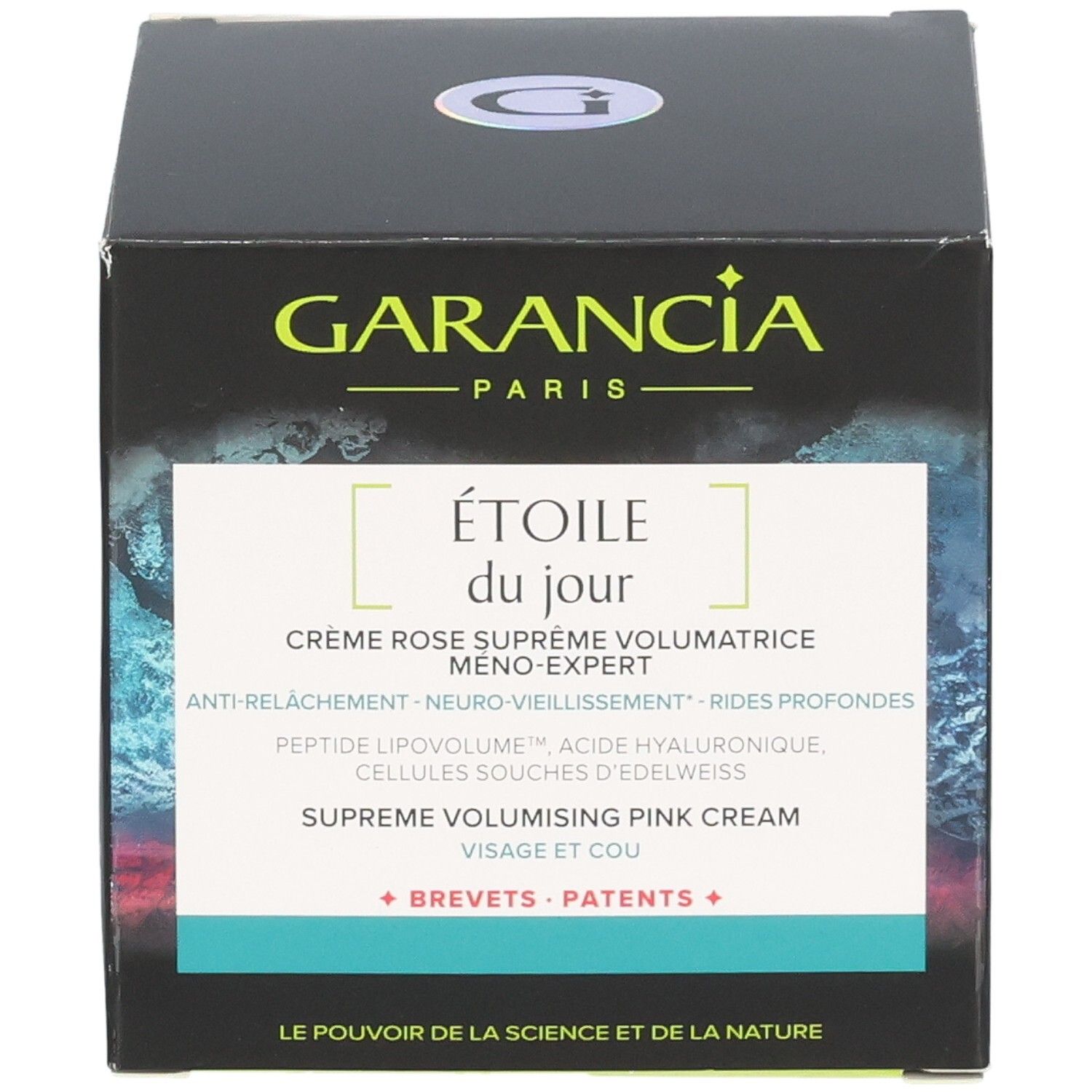 Emballage Garancia Étoile du Jour Crème Suprême Jour, informations produit et ingrédients.