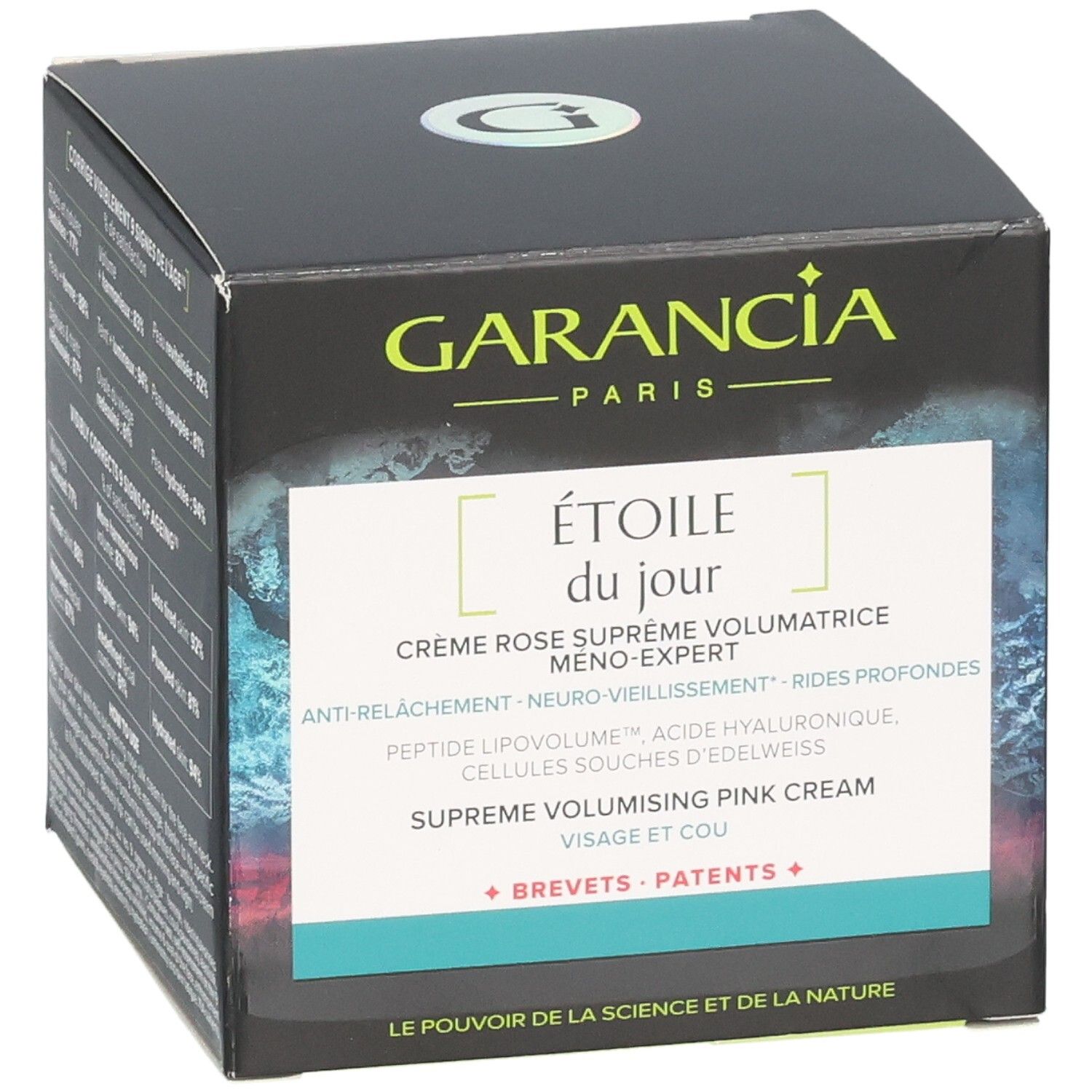Emballage Garancia Étoile du Jour Crème Suprême Jour, informations produit et ingrédients.