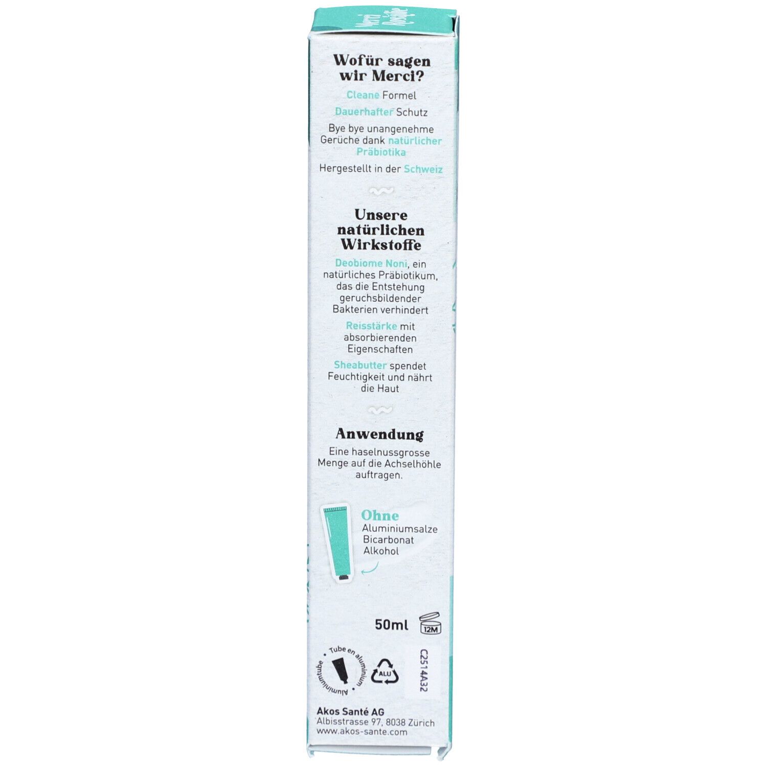 MERCI ROSALIE Deo Creme Minze Tb