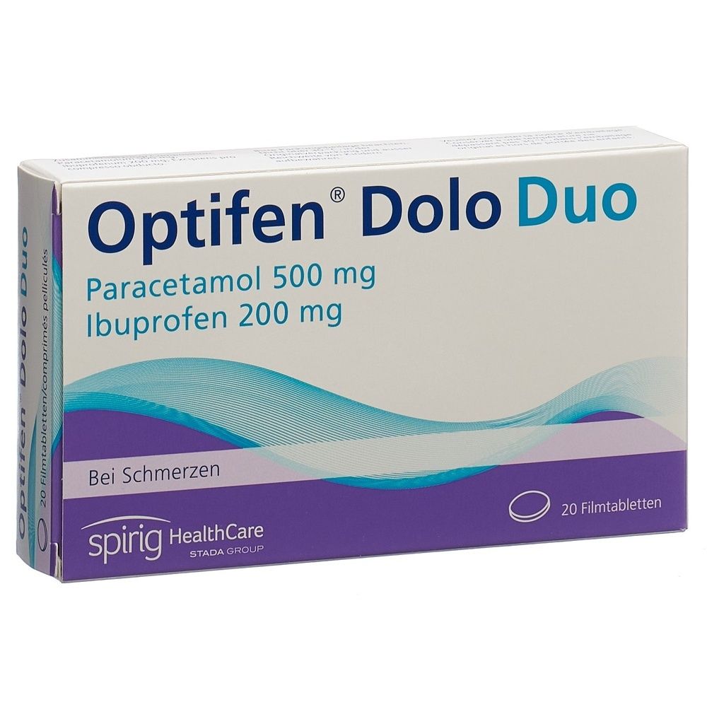OPTIFEN Dolo Duo Filmtabl 500 mg/200 mg 20 Stk