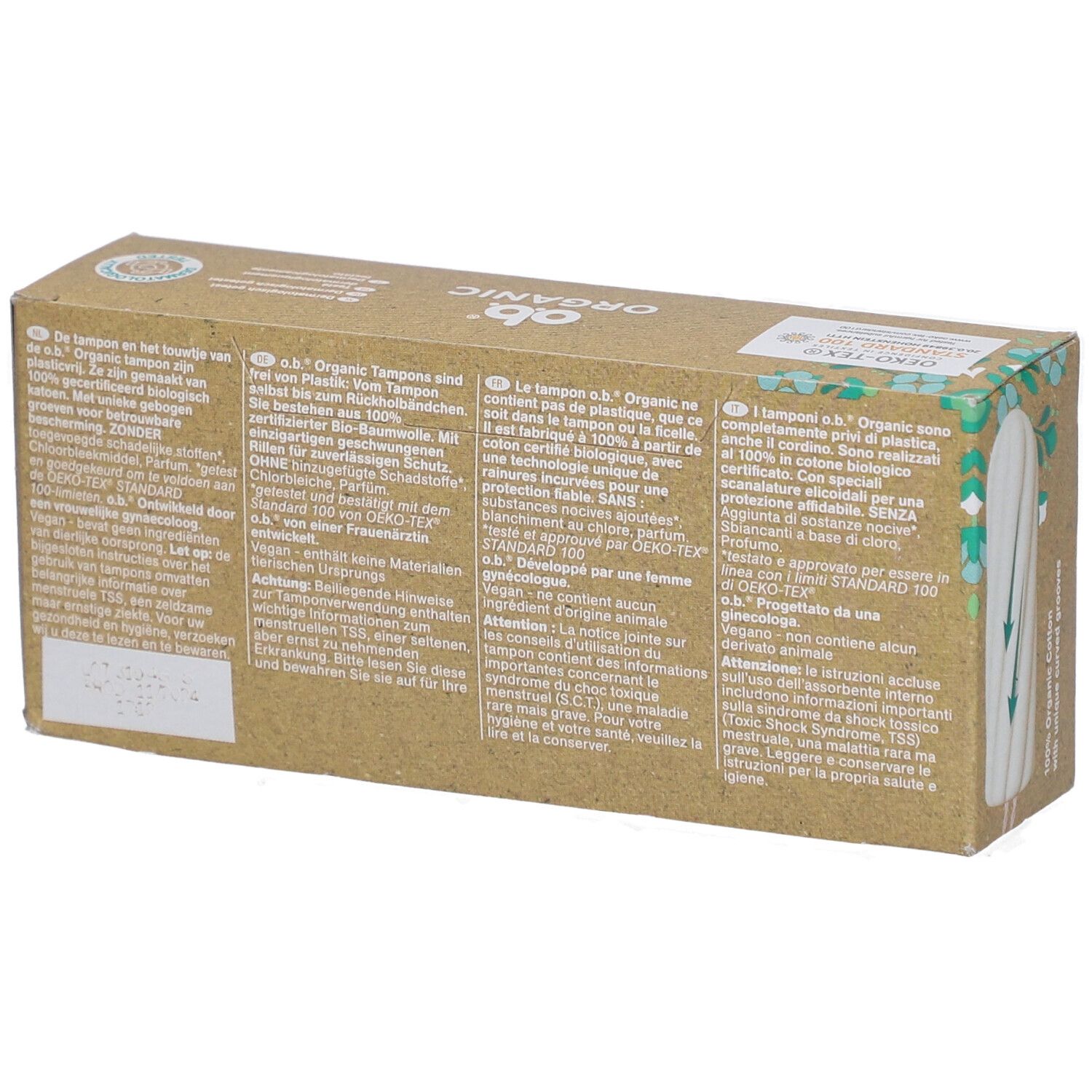 O.B® Bio-Tampons aus Bio-Baumwolle - Super