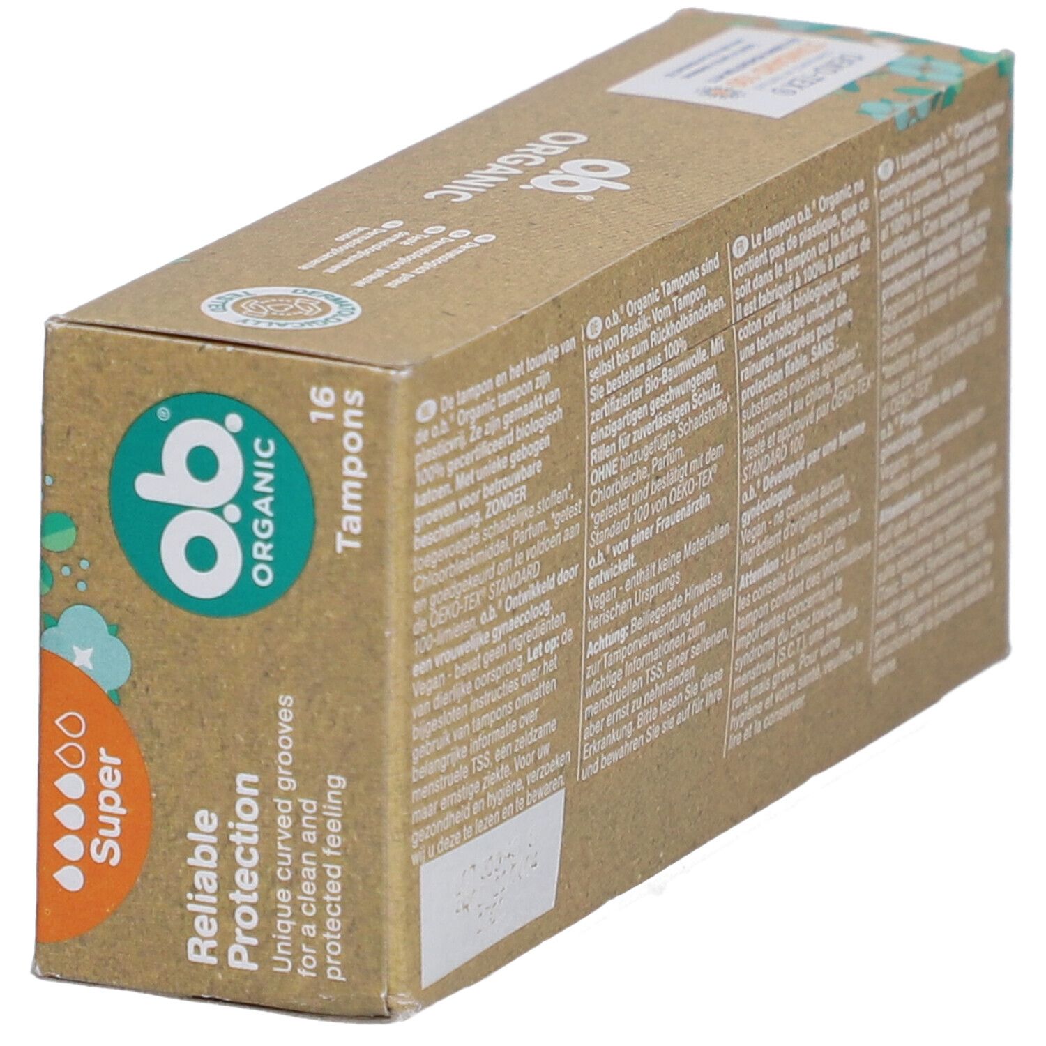 O.B® Bio-Tampons aus Bio-Baumwolle - Super