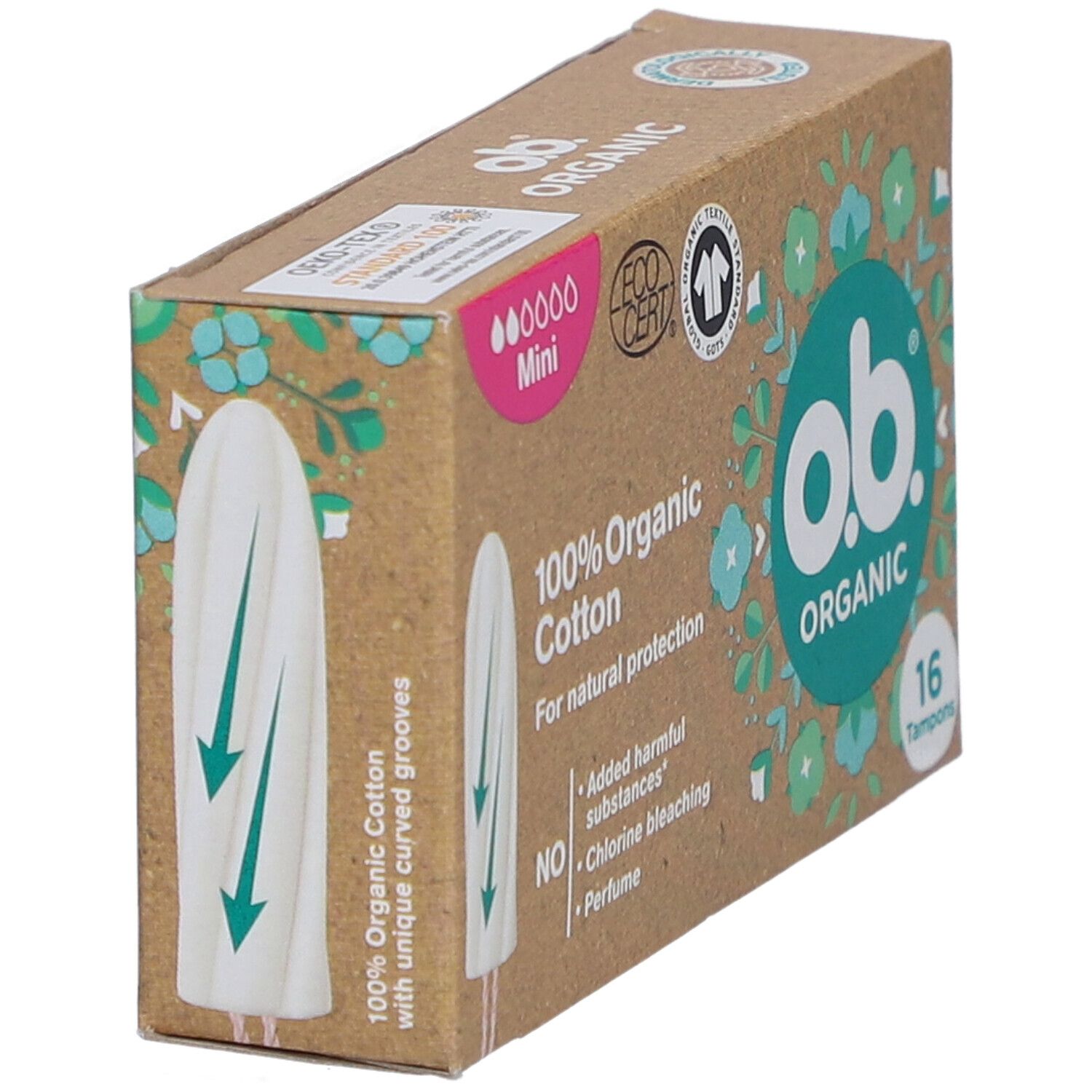 O.B® Bio-Tampons aus Bio-Baumwolle - Mini