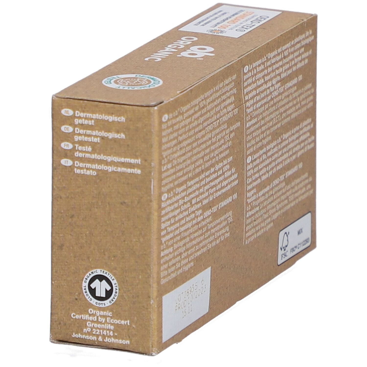 O.B® Bio-Tampons aus Bio-Baumwolle - Mini