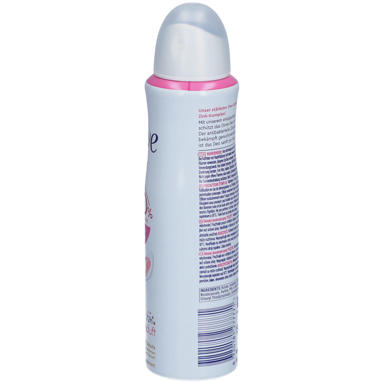 DOVE Deodorant-Spray mit Rosenduft 0% Aluminiumsalze