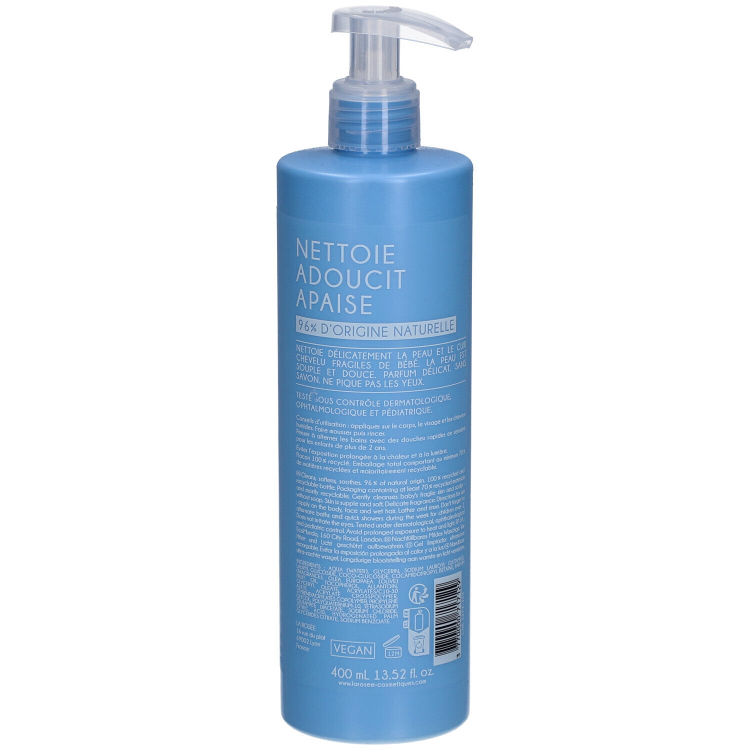 LA ROSÉE Gel lavant ultra-doux bébé