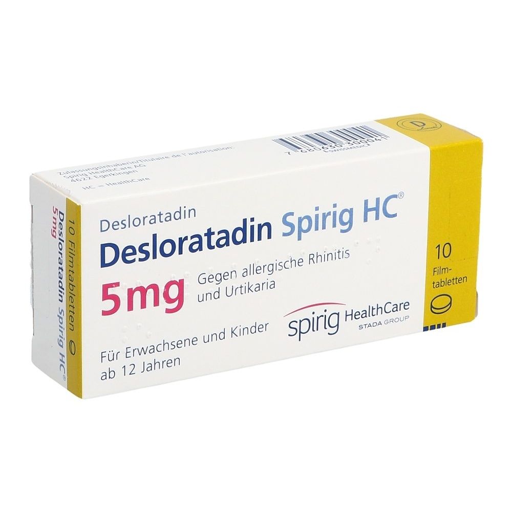 DESLORATADIN Spirig HC Filmtabl 5 mg 10 Stk